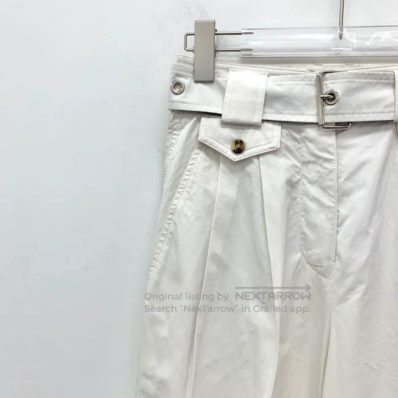 Louis Vuitton Louis Vuitton Casual wide-leg pants in white cotton pants Size US 34 / EU 50 - 3 Thumbnail