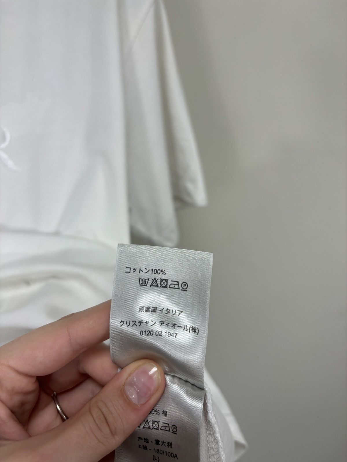 Dior Dior X Kenny Scharf Big Embroidered Logo Rare White Tee Size US L / EU 52-54 / 3 - 16 Thumbnail