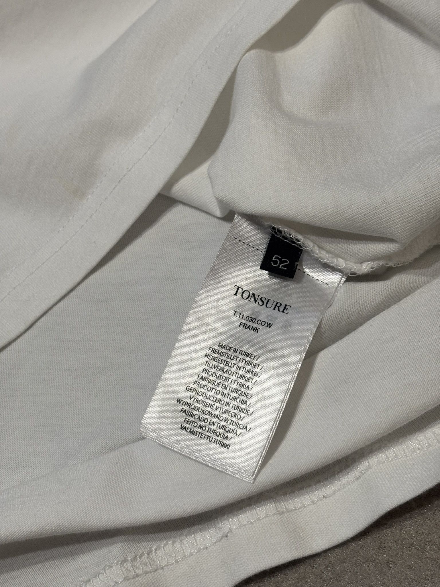 Tonsure Tonsure White T-shirt Size 52 Size US L / EU 52-54 / 3 - 15 Thumbnail