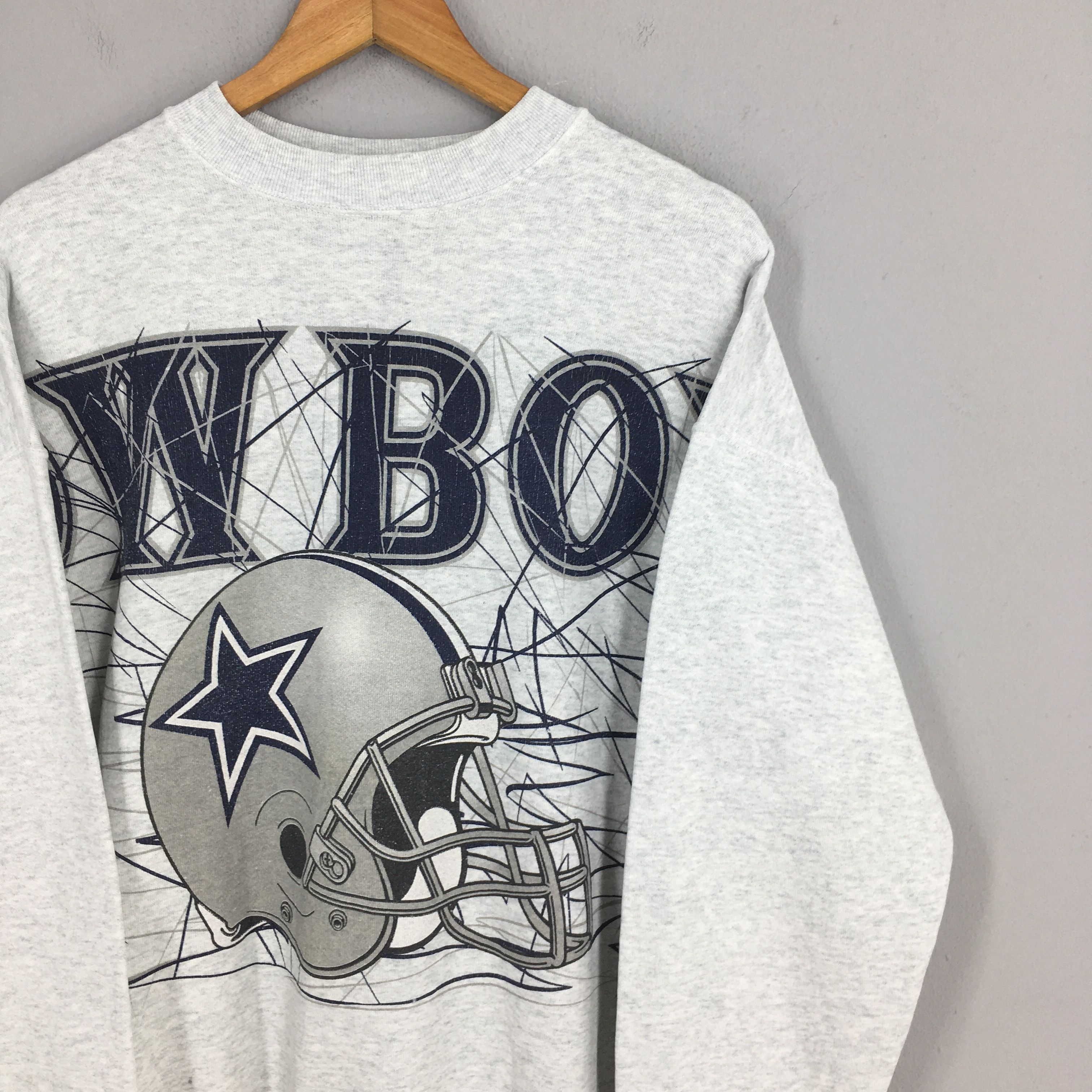 NFL Vintage 90s Dallas Cowboys NFL Rugby Sweatshirt XLarge Size US XL / EU 56 / 4 - 2 Thumbnail