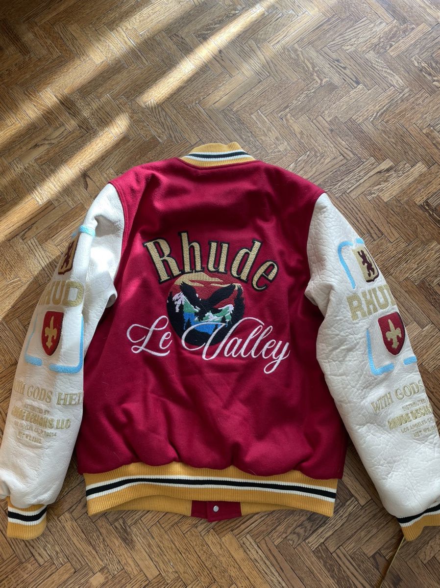 Rhude Rhude Bull Market Embroidered Varsity Jacket Size US XL / EU 56 / 4 - 11 Thumbnail