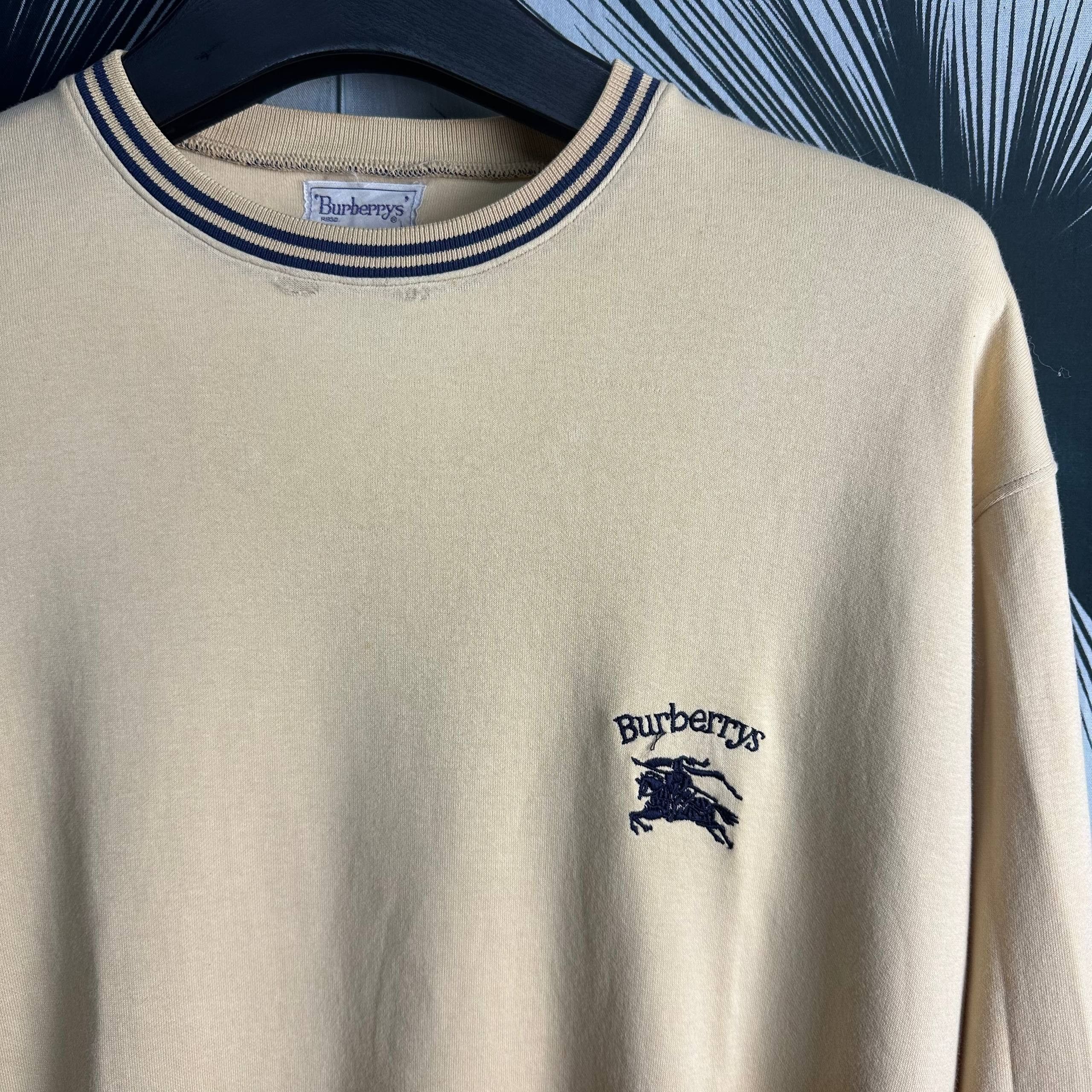 Burberry Vintage Burberry Embroidered Logo Crewneck Sweatshirt Size US L / EU 52-54 / 3 - 3 Thumbnail