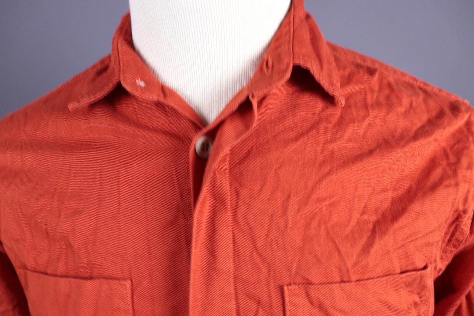 Nudie Jeans NUDIE JEANS CO Orange Denim Long Sleeve Shirt Size S Size US S / EU 44-46 / 1 - 5 Thumbnail