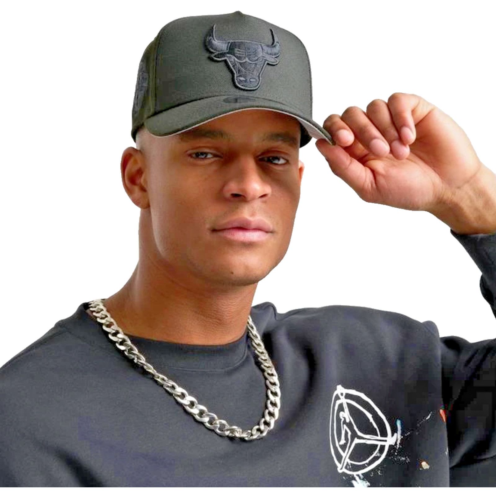 New Era New Era Chicago Bulls Nba 9Forty Snapback Hat In Black Size ONE SIZE - 6 Thumbnail