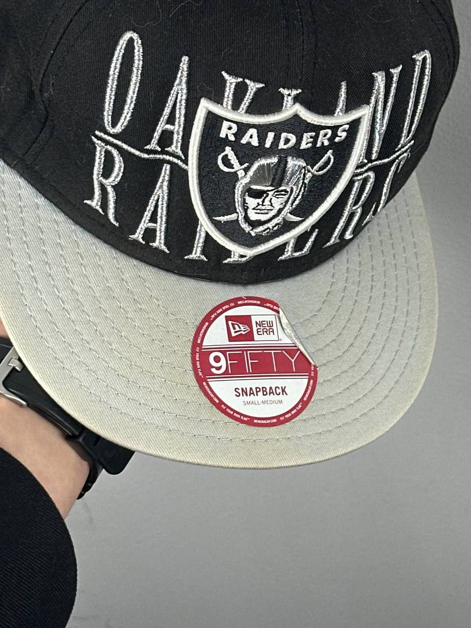 New Era Vintage New Era Oakland Raiders Snapback Hat Size ONE SIZE - 3 Thumbnail