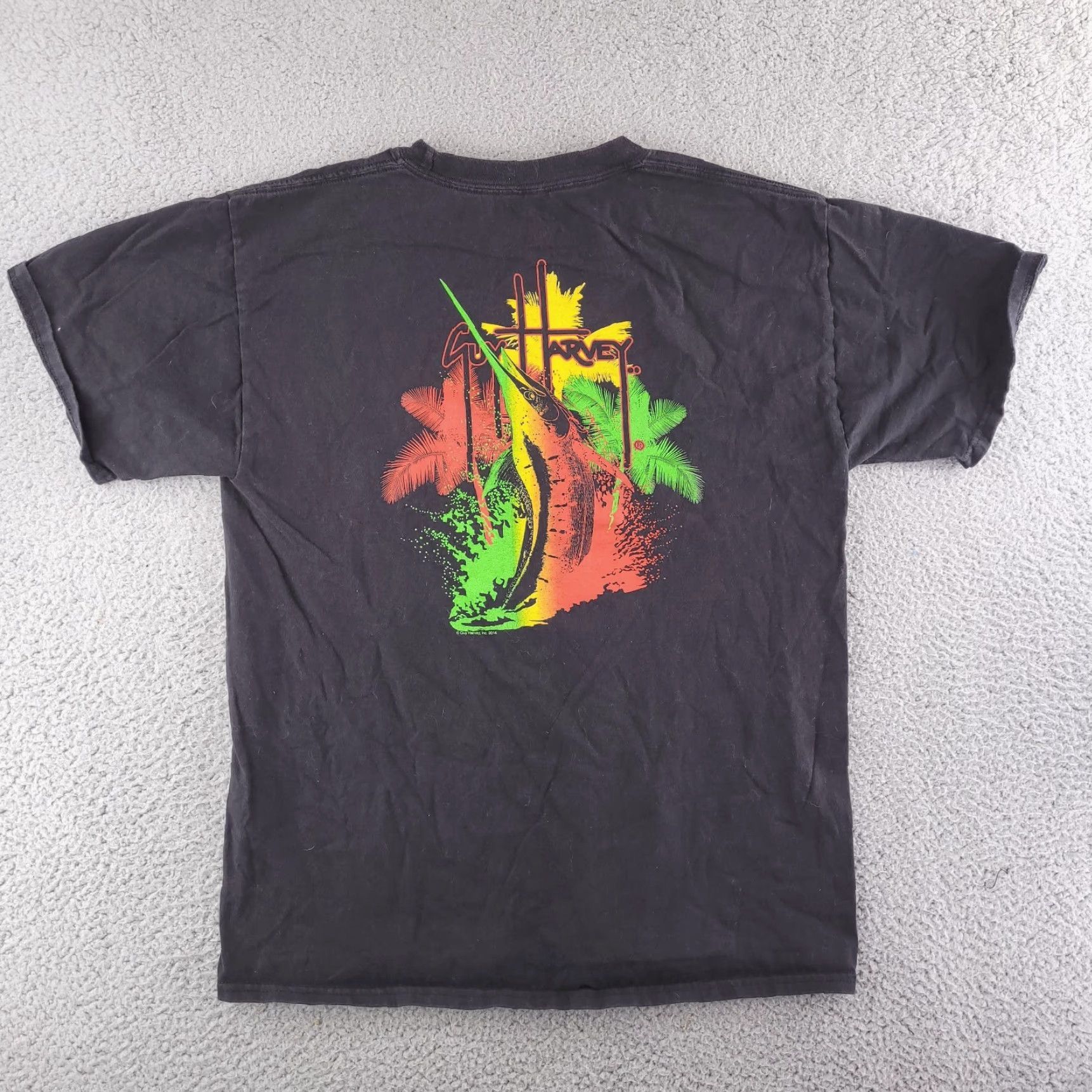 Guy Harvey Guy Harvey Shirt Mens Medium Black Rasta Jamaica Fishing Aftco Shirt Mens Black Jamaica Fishing Size US M / EU 48-50 / 2 - 2 Thumbnail