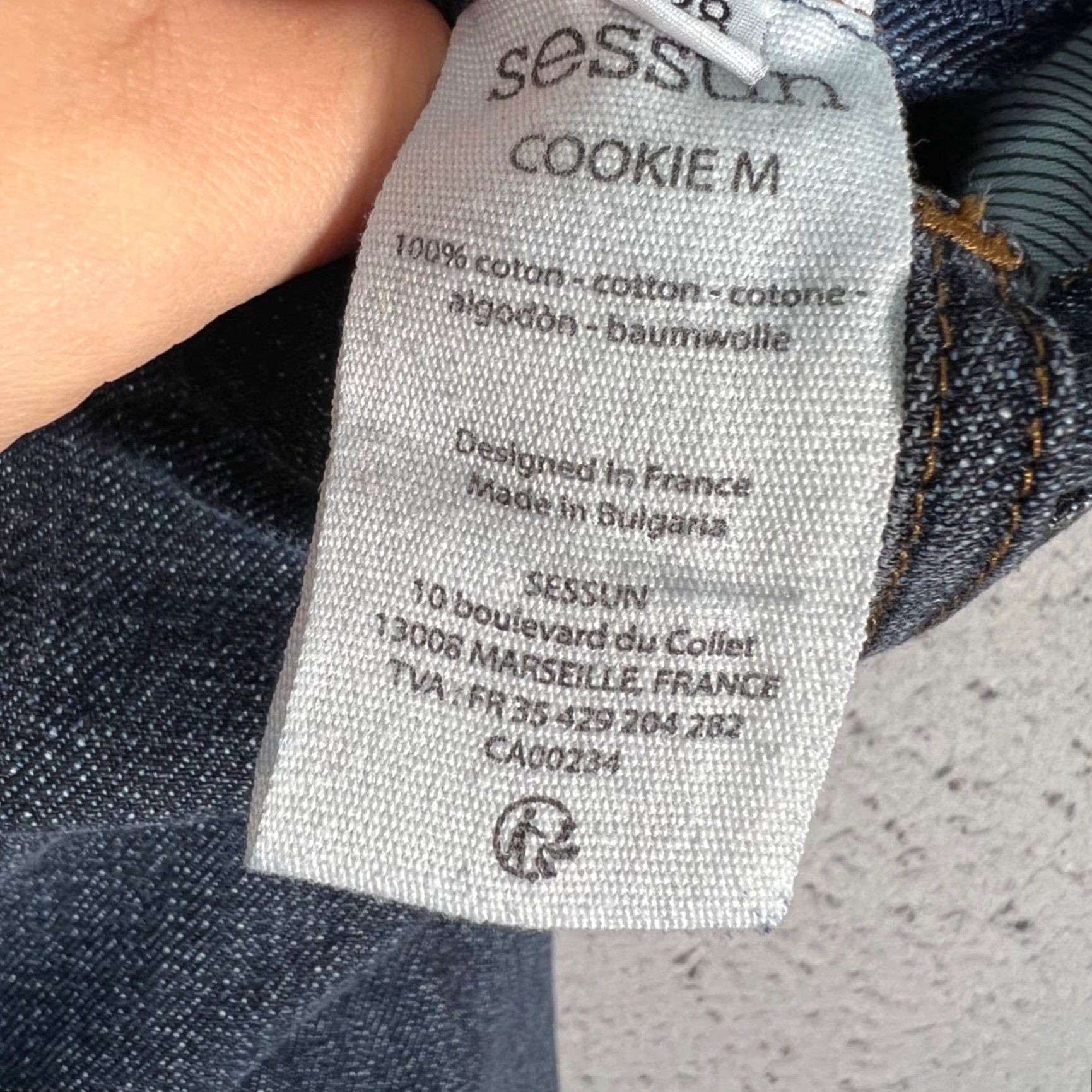 Vintage VINTAGE Sessùn Womens 38 Cookie High-Waist Straight-Leg Blue Denim Jeans Jeans Size 26" / US 2 / IT 38 - 5 Thumbnail