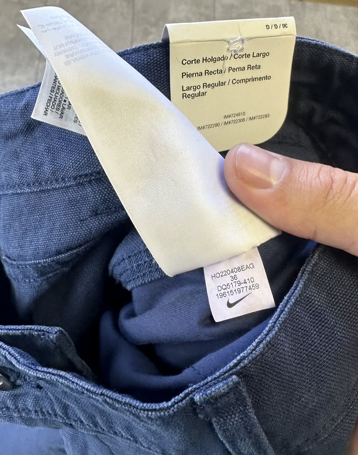 Vintage Nike Double Knee Canvas Utility Carpented Pants Size US 36 / EU 52 - 5 Thumbnail