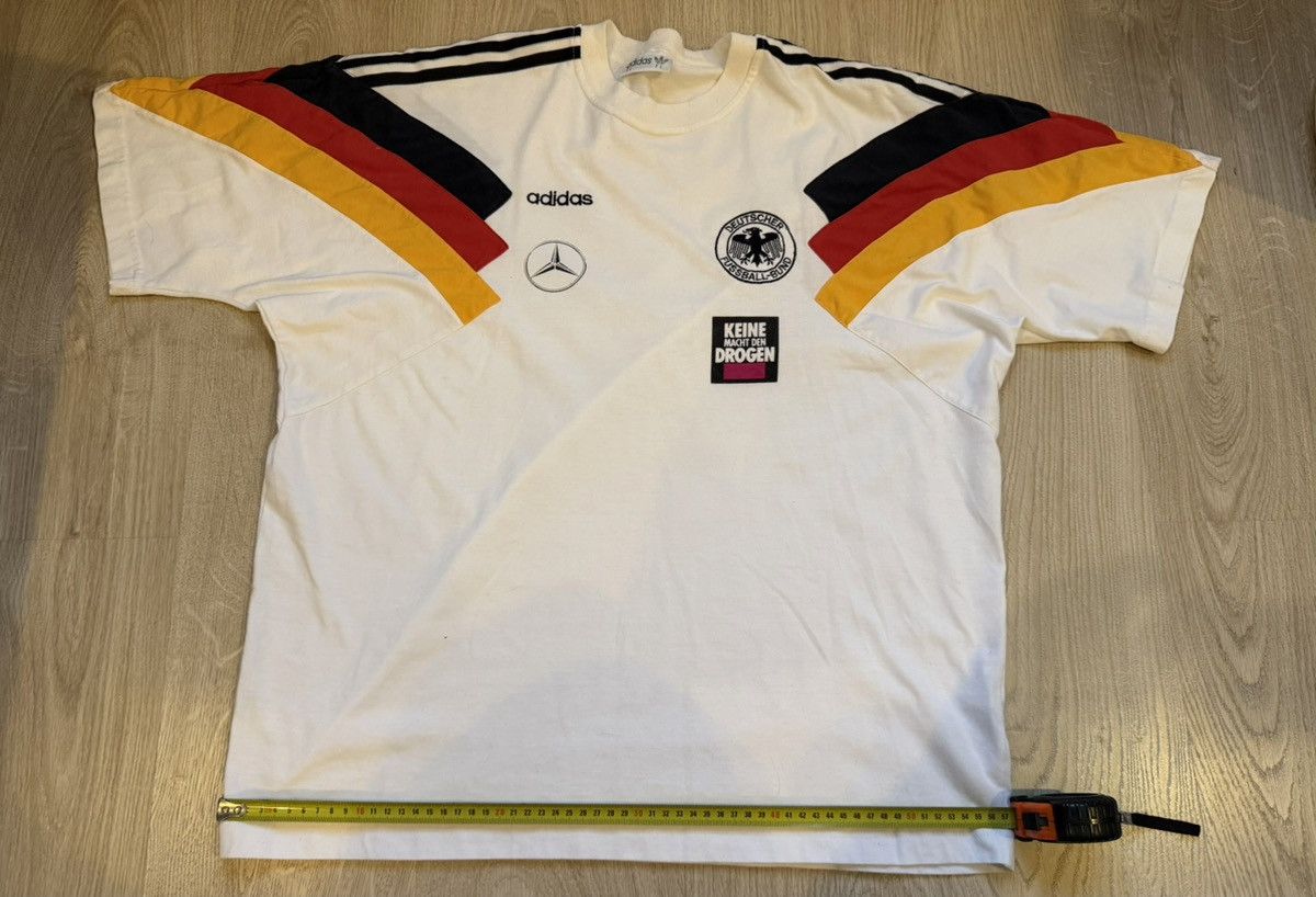 Adidas Germany 1992/1994 player issued Mercedes shirt Size US L / EU 52-54 / 3 - 9 Thumbnail