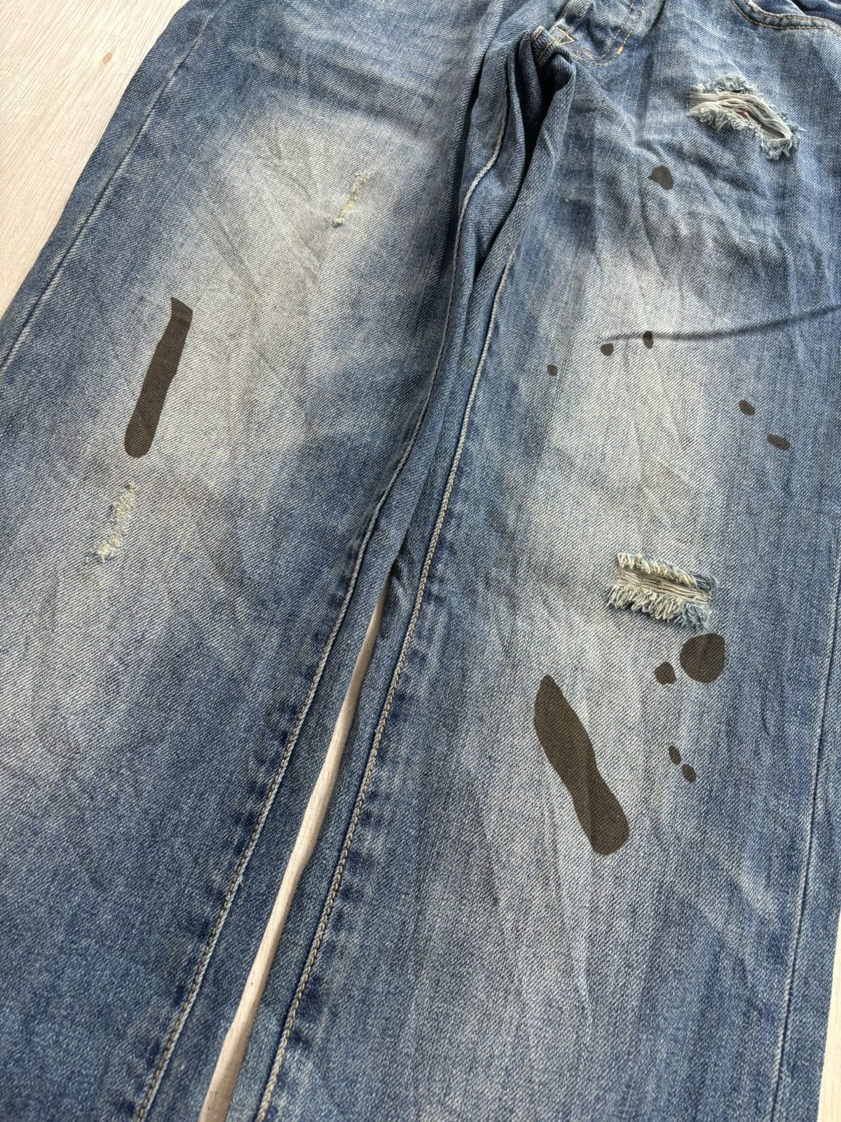 Hysteric Glamour × Japanese Brand Vintage Abercrombie And Fitch Paint Denim Jeans Size US 30 / EU 46 - 5 Thumbnail