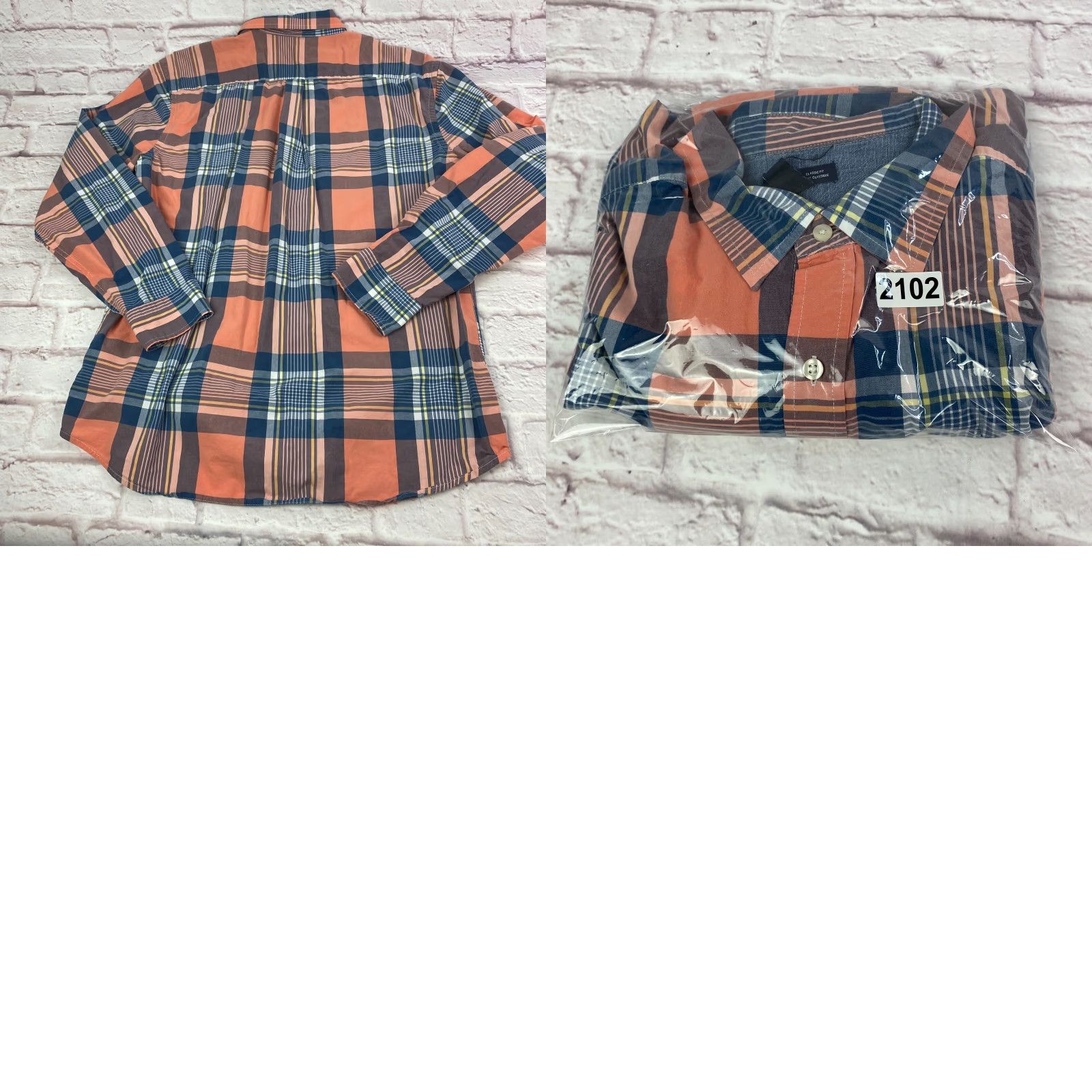 Gap Gap Mens Button-Up Shirt Plaid Check Long Sleeve 100% Cotton XL Classic Fit Casual Size US XL / EU 56 / 4 - 8 Thumbnail