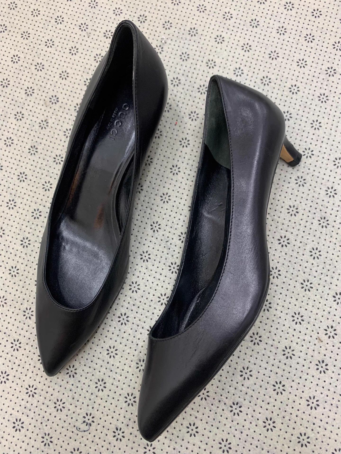 Gucci Gucci Black Kitten Heels Size 37 New Size US 6 / IT 36 - 2 Thumbnail