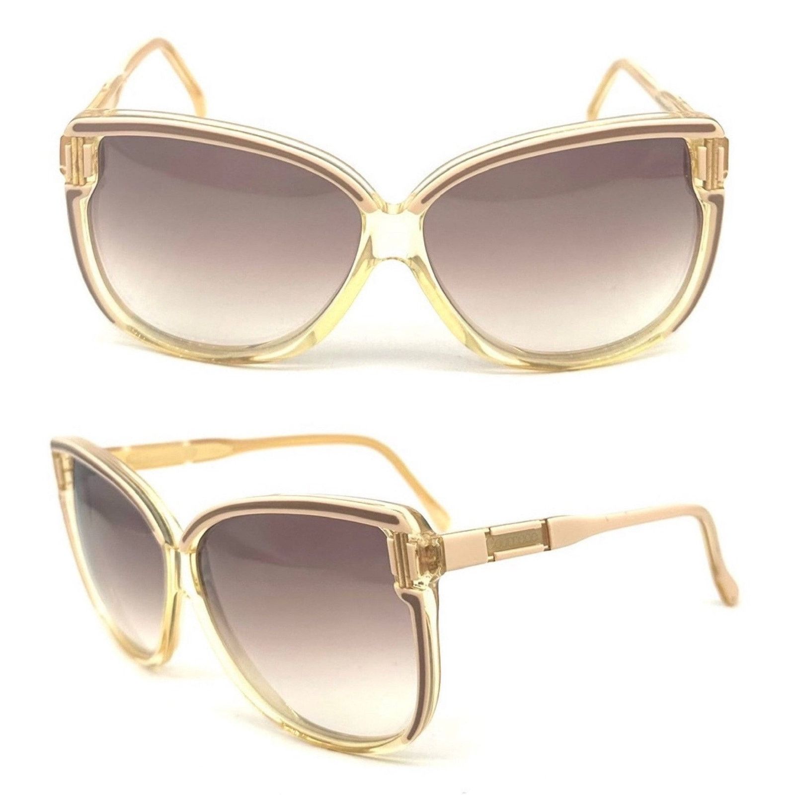 Courreges Courreges 8430 sunglasses cream gold, 1970s made in France Size ONE SIZE - 1 Thumbnail