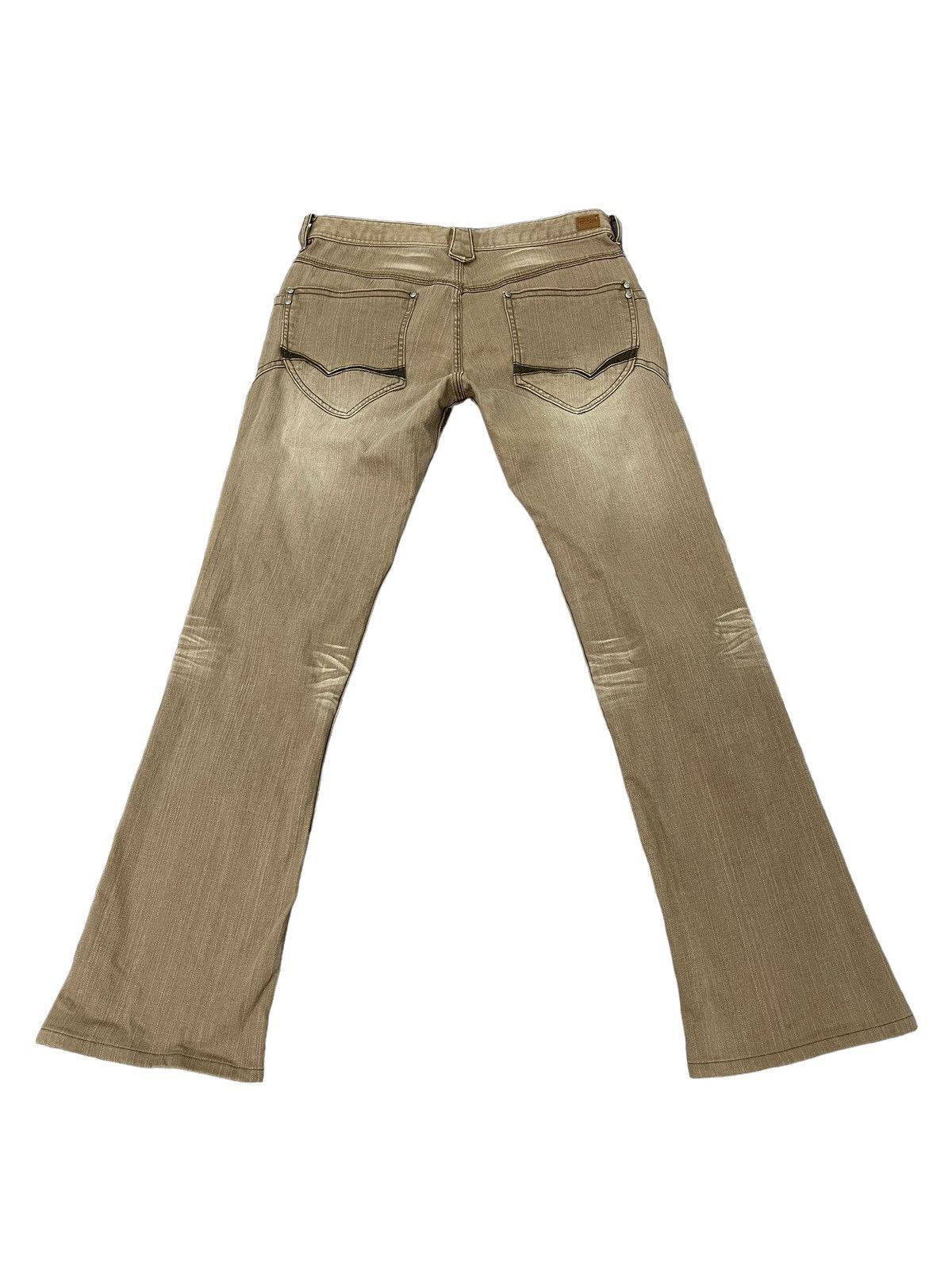 Japanese Brand Slim Jeans Nicole Club Faded Stretch Low Rise 8🟦8 Size US 31 - 10 Thumbnail
