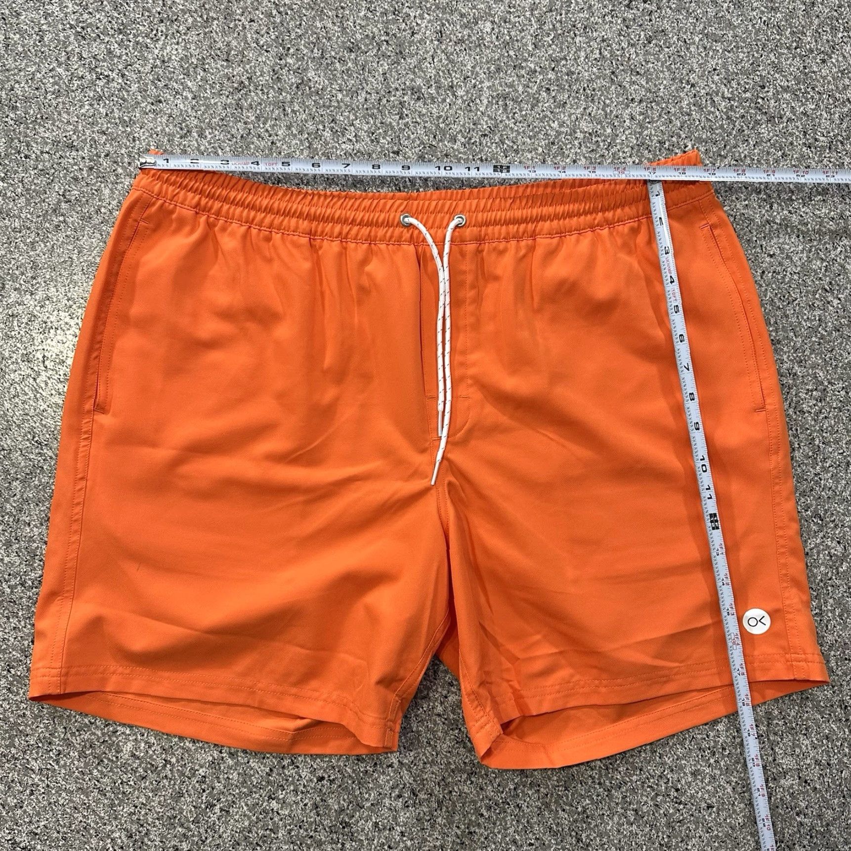 Outerknown Outerknown Nomadic Sports Shorts XL Mens Orange 7” Trunk Drawstring Pockets Lined Android? Size US 36 / EU 52 - 6 Thumbnail