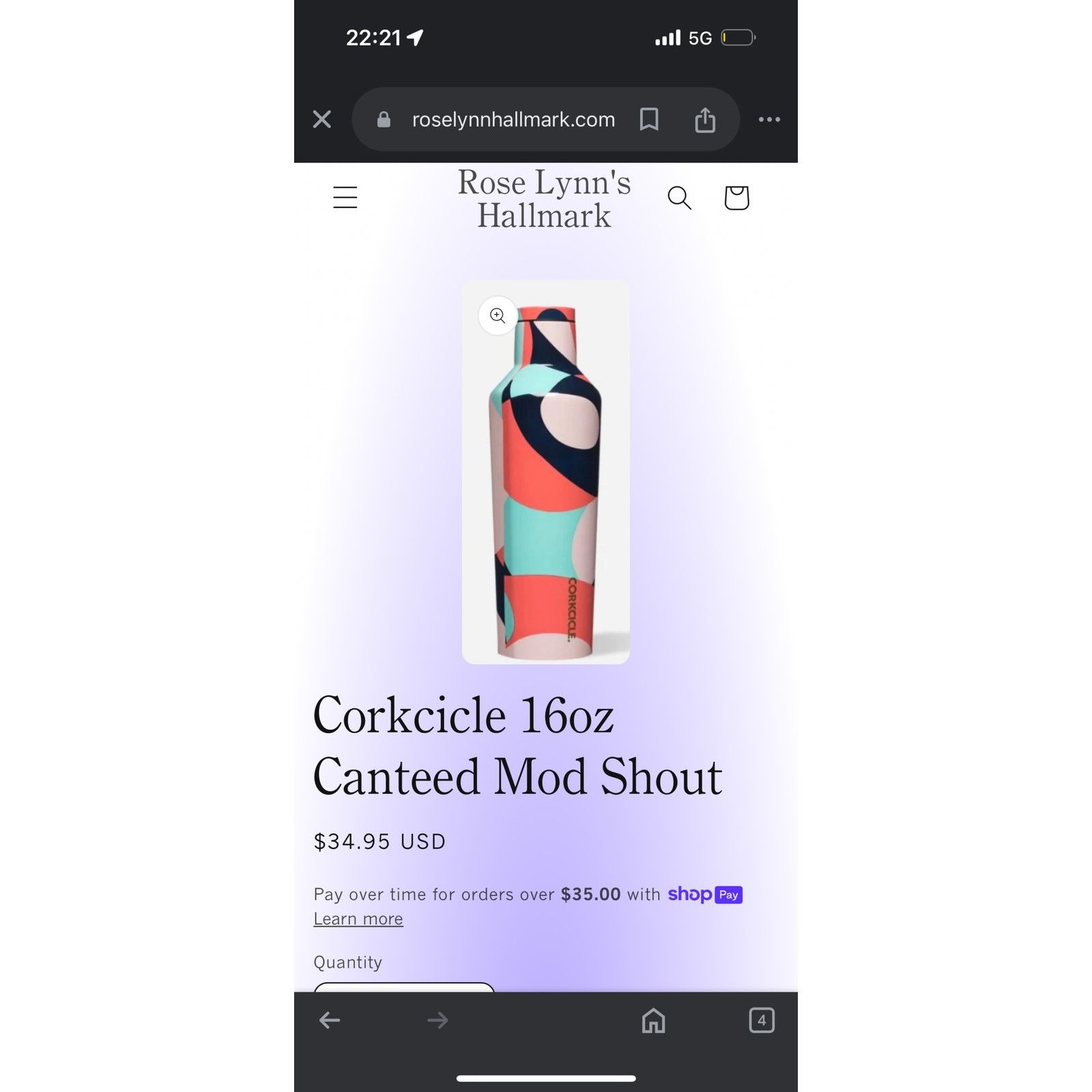 Other Corkcicle 16oz Canteed Mod Shout Size ONE SIZE - 4 Thumbnail