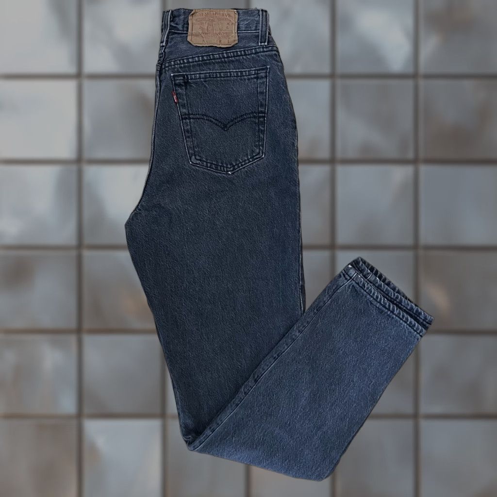 Levi's VINTAGE Levi's 501 Jeans 26x30 Black Womens Jeans 501 80s Size 26" / US 2 / IT 38 - 1 Thumbnail