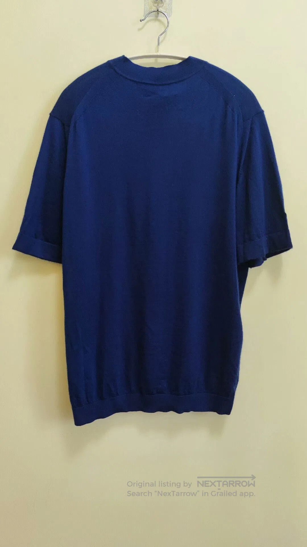 Other Dreyden Blue Cashmere Knit Short Sleeve Sweater. Size US M / EU 48-50 / 2 - 4 Thumbnail