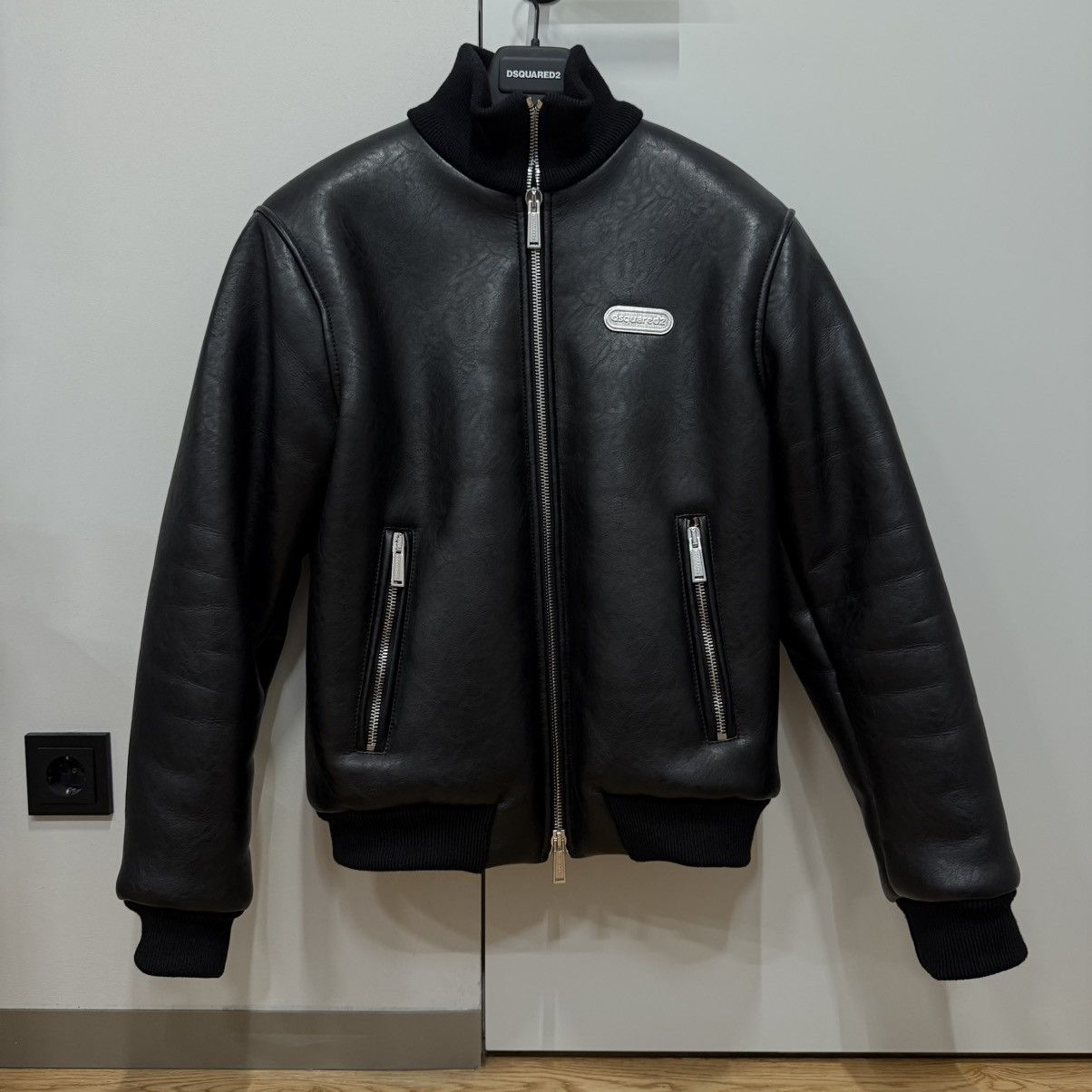 Dsquared2 Dsquared2 Leather Jacket Black Size 48 M Size US M / EU 48-50 / 2 - 6 Thumbnail