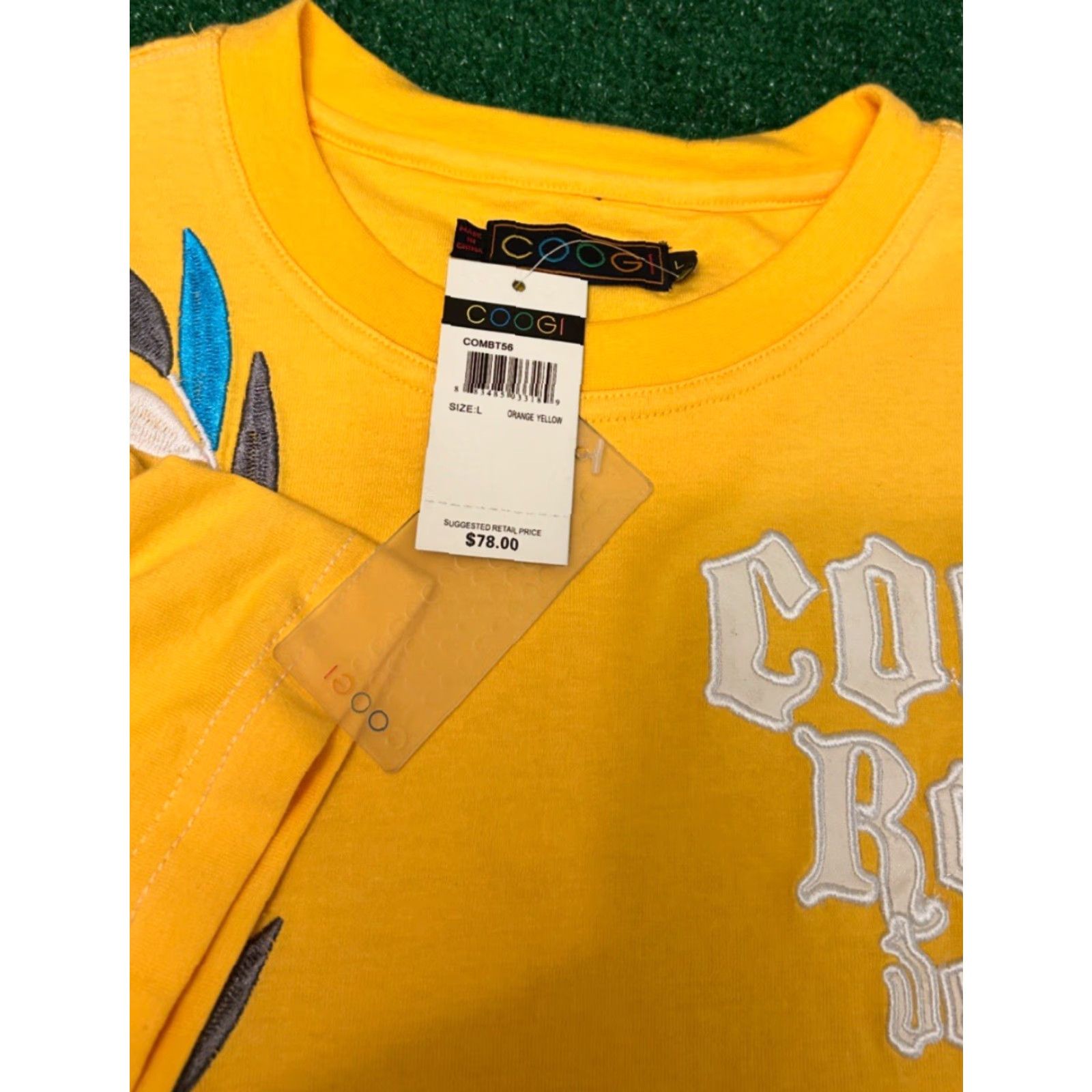 Coogi VINTAGE COOGI Royal Crown Logo Shirt Mens Size L Hip Hop 2000s Y2K NWT Yellow Short Sleeve Tshirt Size US L / EU 52-54 / 3 - 2 Thumbnail