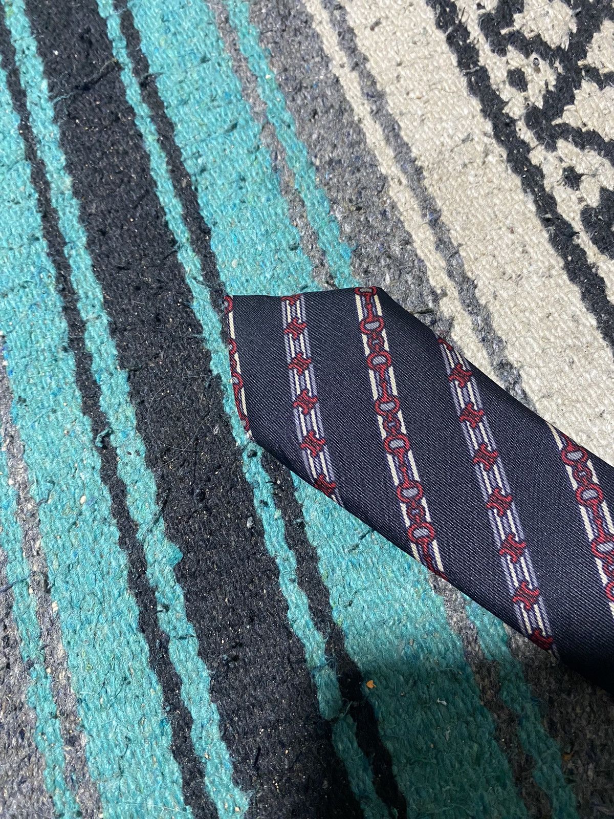 Celine Celine Chain Pattern tie Size ONE SIZE - 8 Thumbnail