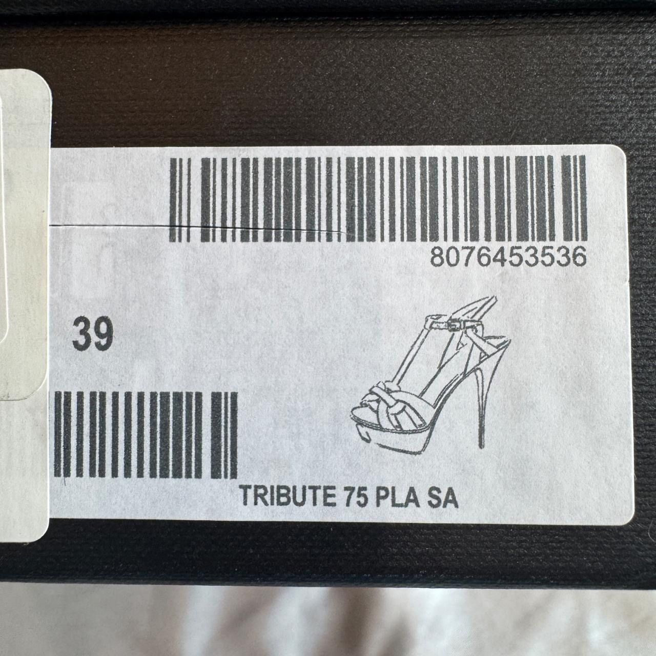 Saint Laurent Paris Yves Saint Laurent Black Tribute Heels Size US 9 / IT 39 - 9 Thumbnail
