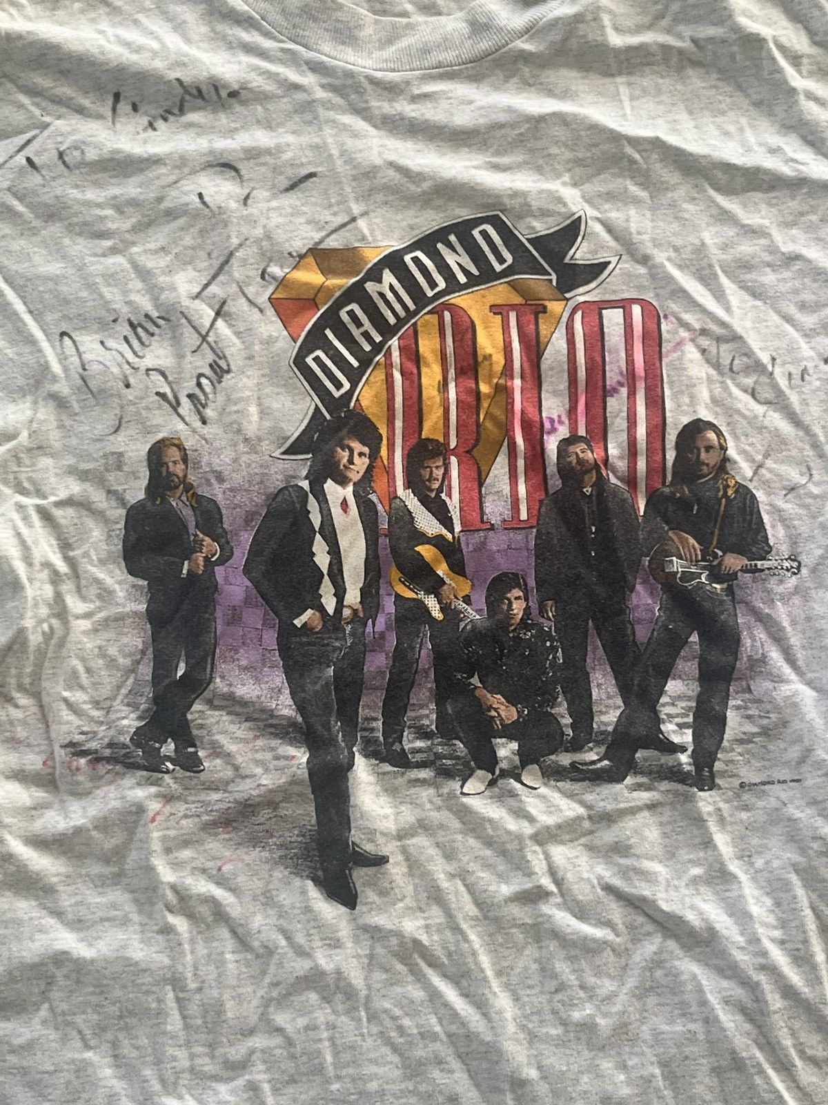 Other 1992 DIAMOND RIO TOUR T-SHIRT SIGNED Size US L / EU 52-54 / 3 - 2 Thumbnail