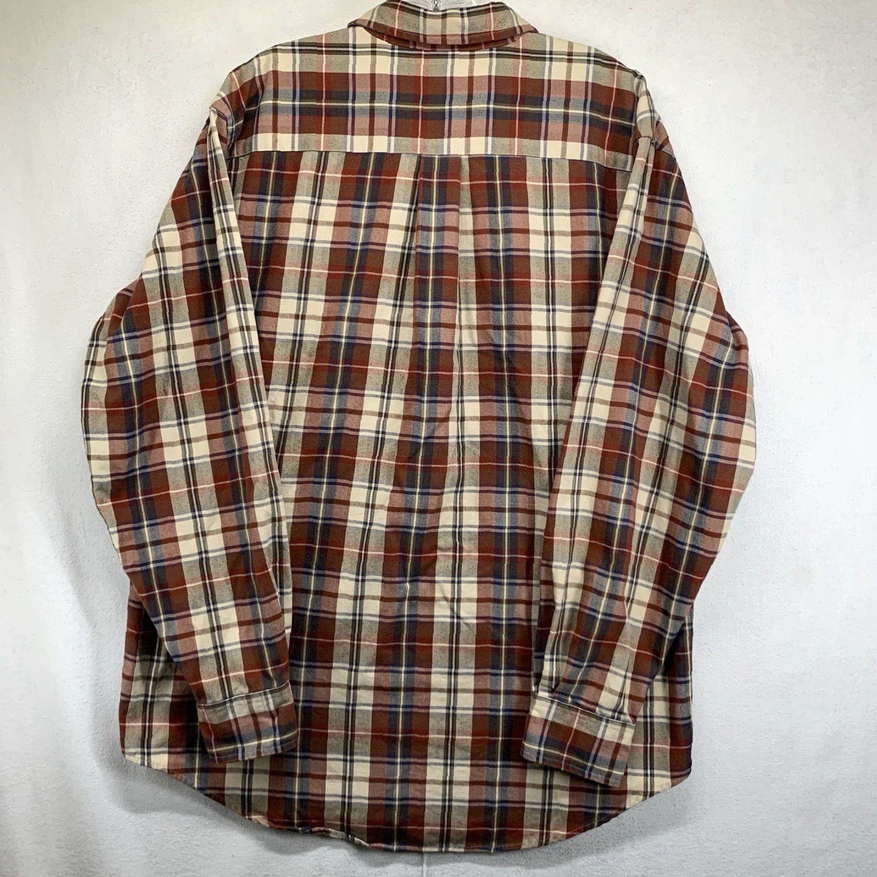 Vintage VINTAGE L.L. Bean Button-Up Plaid Shirt LT Brown Outdoor 90s Mens Size US L / EU 52-54 / 3 - 2 Thumbnail
