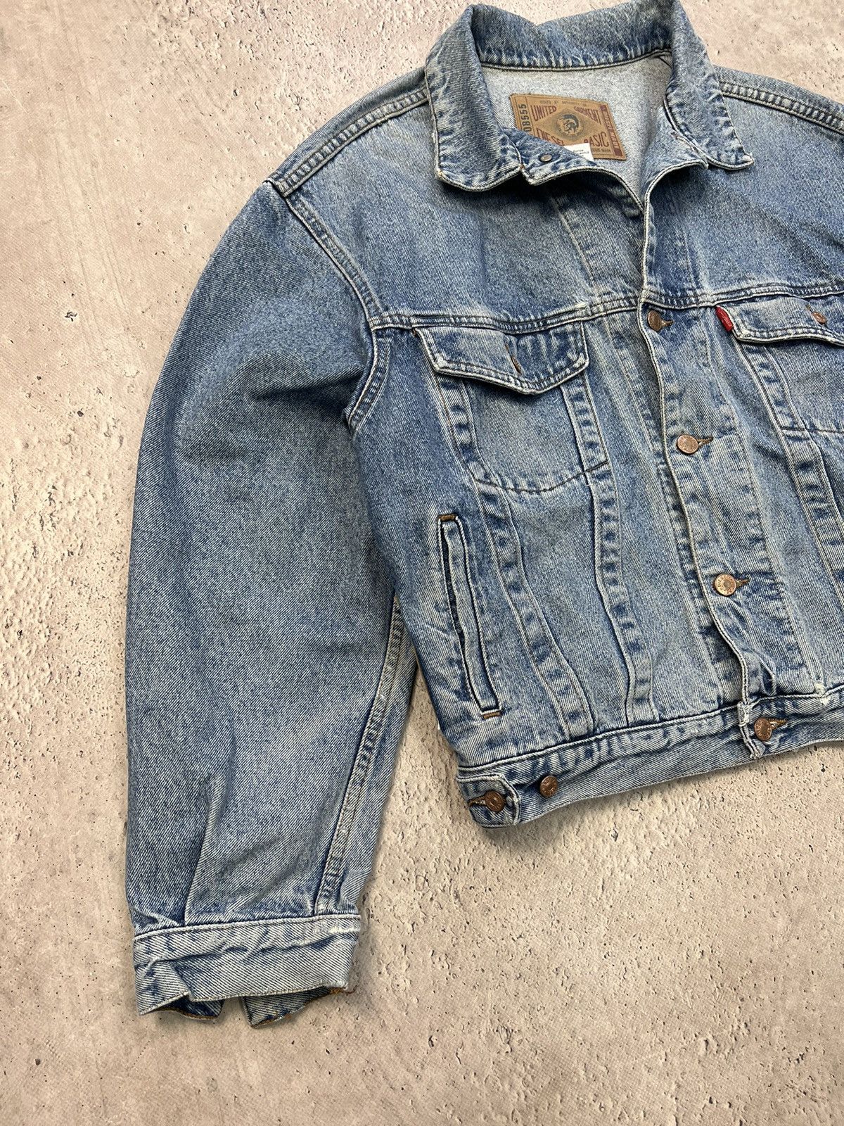 Diesel × Japanese Brand Diesel Distressed Denim Trucker boxy Jacket Size US M / EU 48-50 / 2 - 3 Thumbnail
