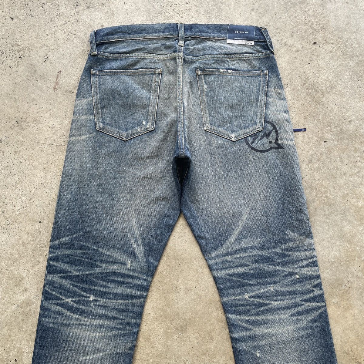 Japanese Brand W35 Vintage Japan Selvedge Faded Jeans Pants Stonewash Denim Size US 35 - 11 Thumbnail