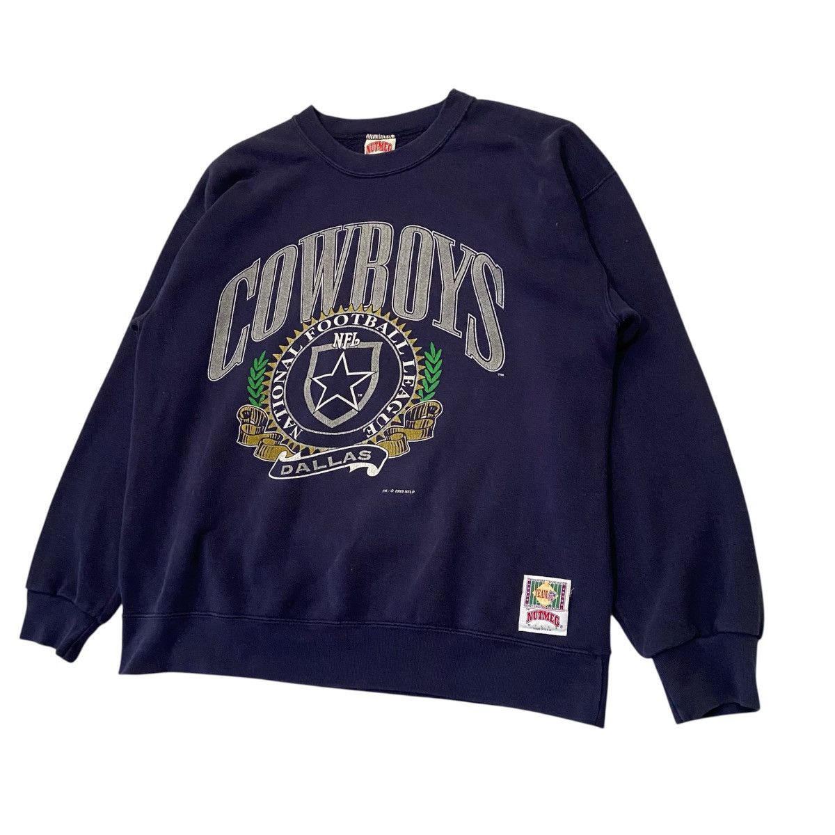 NFL Vintage 1993 Dallas Cowboys Sweatshirt Nutmeg Mills Size US L / EU 52-54 / 3 - 2 Thumbnail