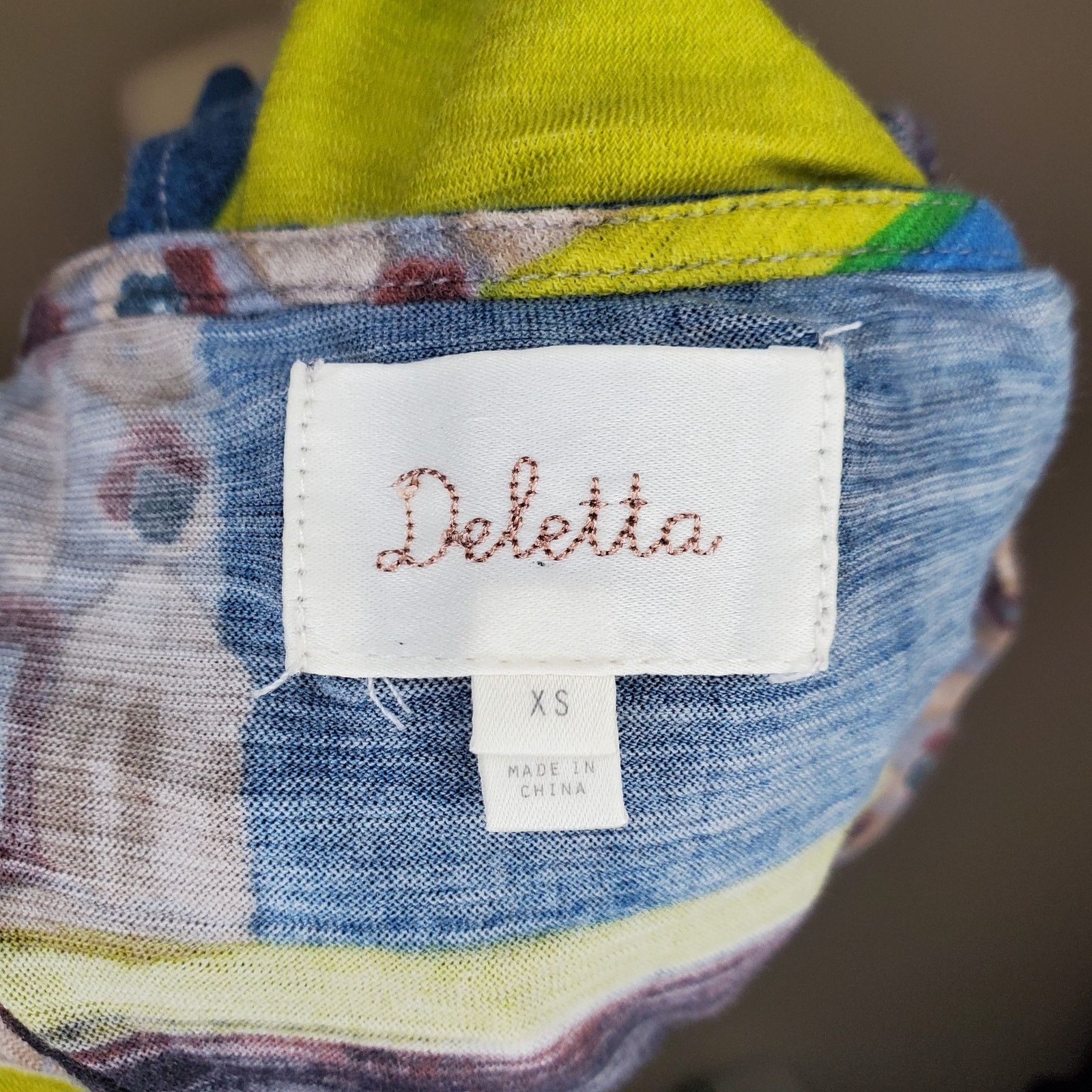 Anthropologie Anthropologie Multicolor Abstract Top XS Size XS / US 0-2 / IT 36-38 - 6 Thumbnail