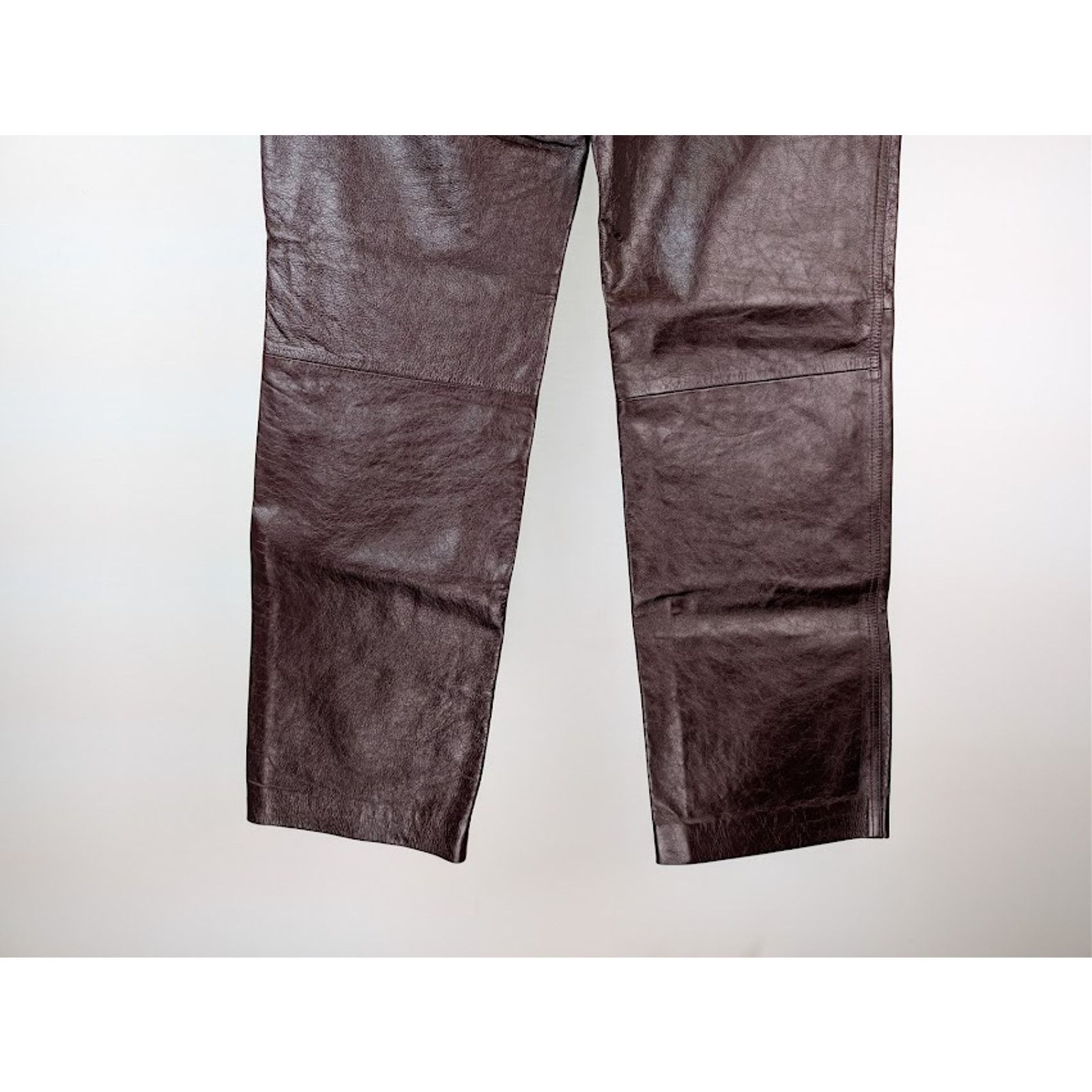 Gucci o1rshd1 Soft Leather Pants in Bordeaux Size US 36 / EU 52 - 13 Thumbnail