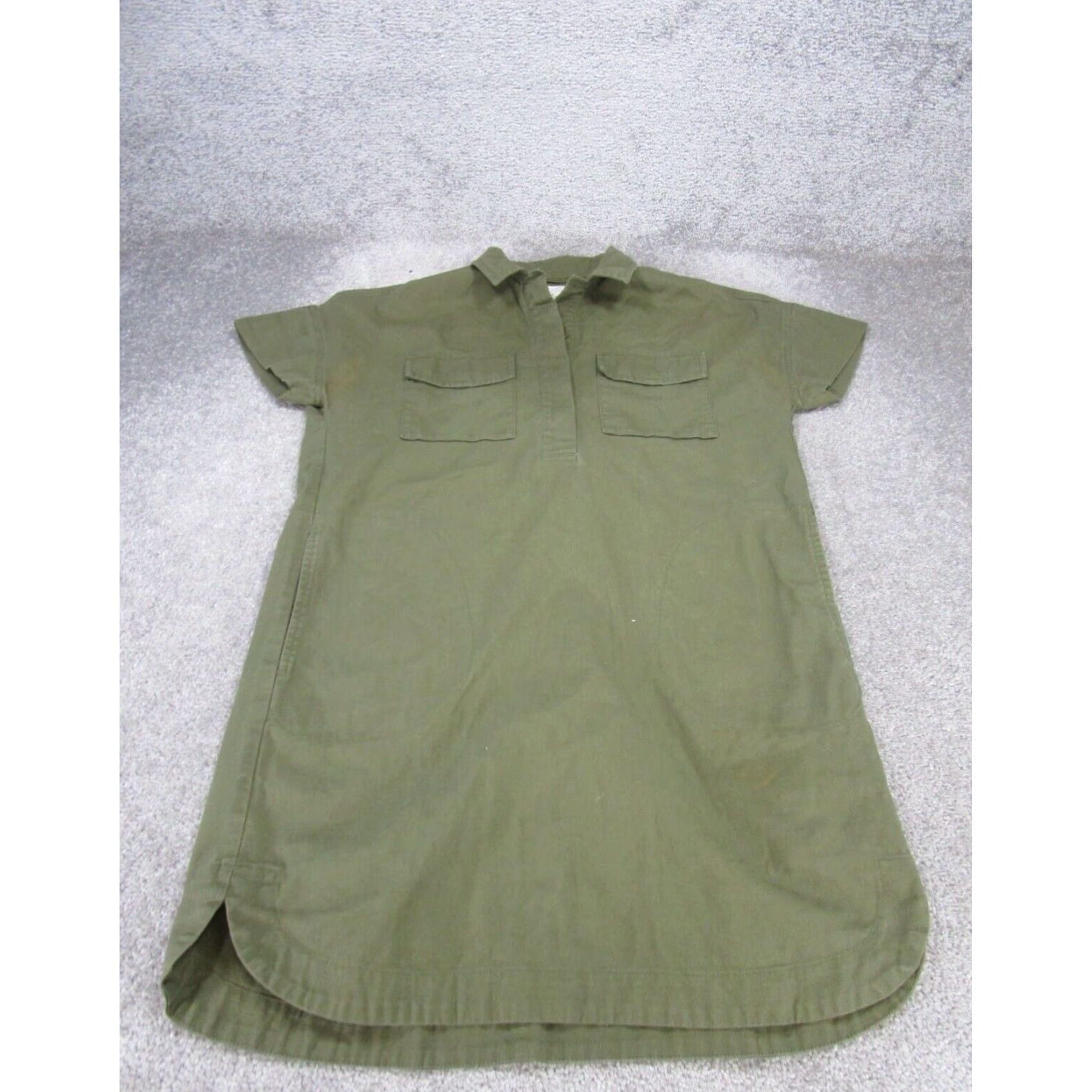 Vintage Rei Co-Op Womens Small Green Cotton Short Sleeved T-Shirt Dress XL Extra Large Size S / US 4 / IT 40 - 1 Thumbnail