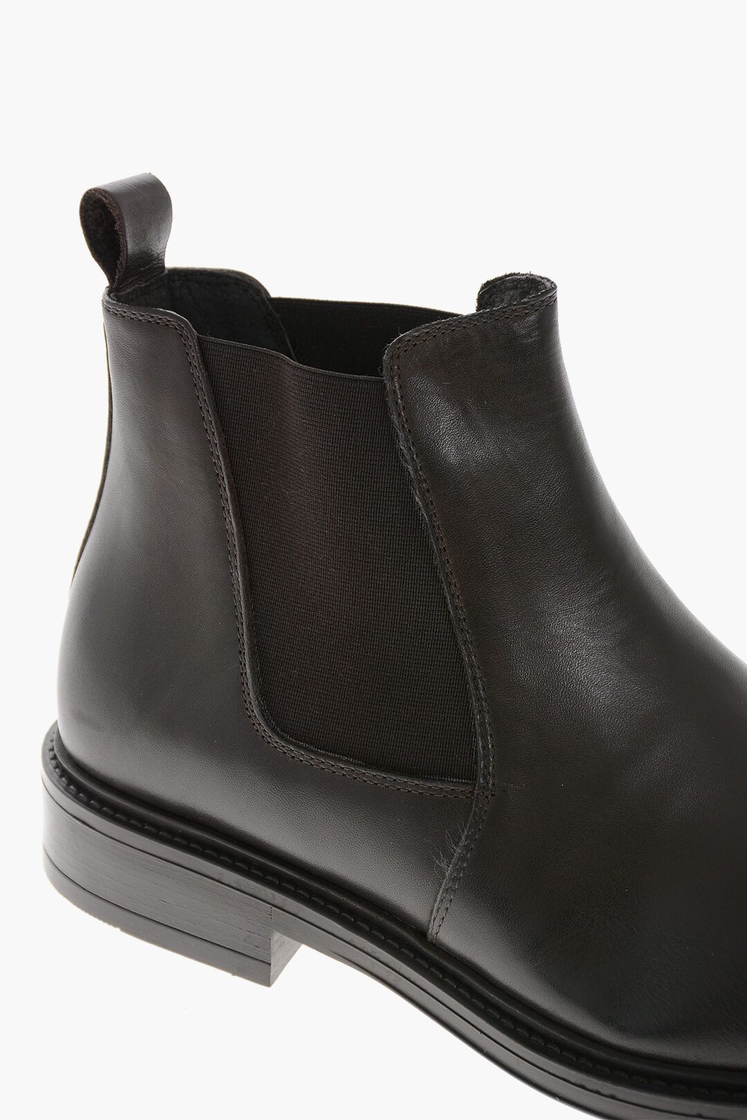 Testoni og1mm0226 Leather Chelsea Boots in Brown Size US 7 / EU 40 - 4 Thumbnail