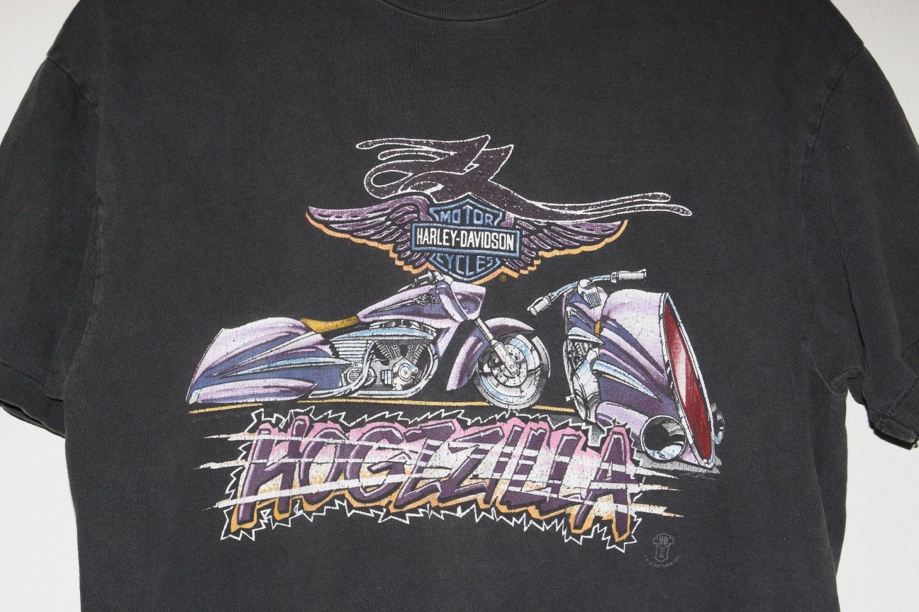 Harley Davidson 1991 Harley Davidson “HOGZILLA” Tee Size US L / EU 52-54 / 3 - 2 Thumbnail