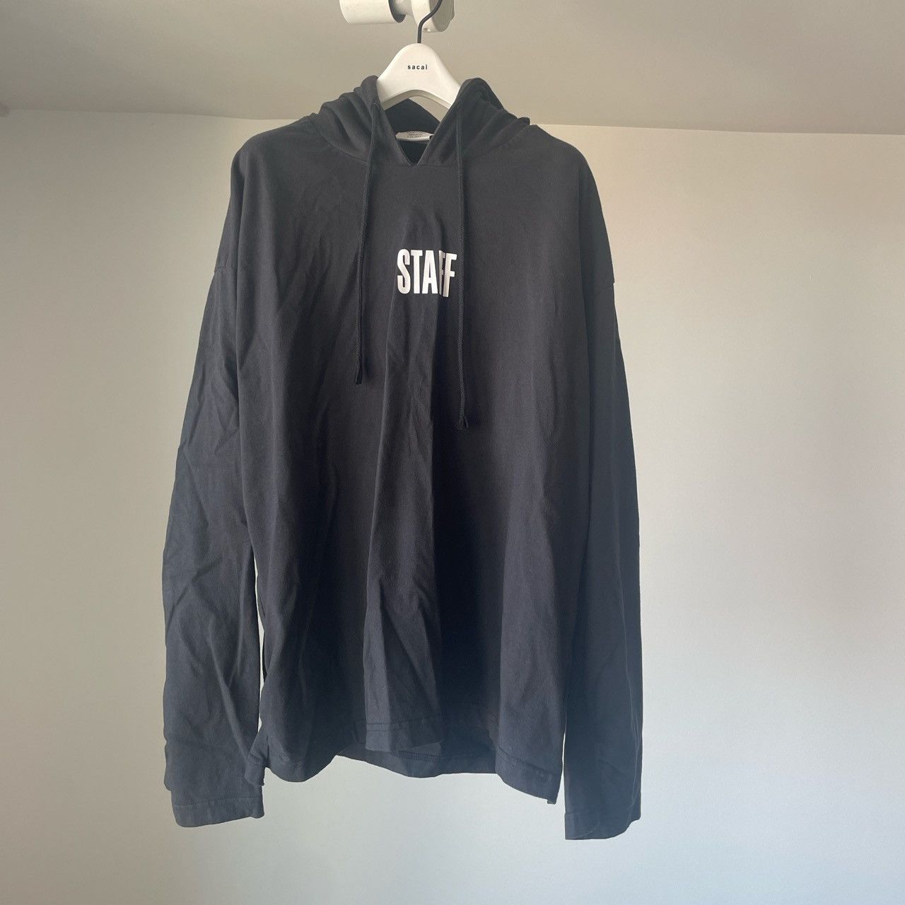 image of Vetements Staff Hoodie Size Xs in Black, Men's