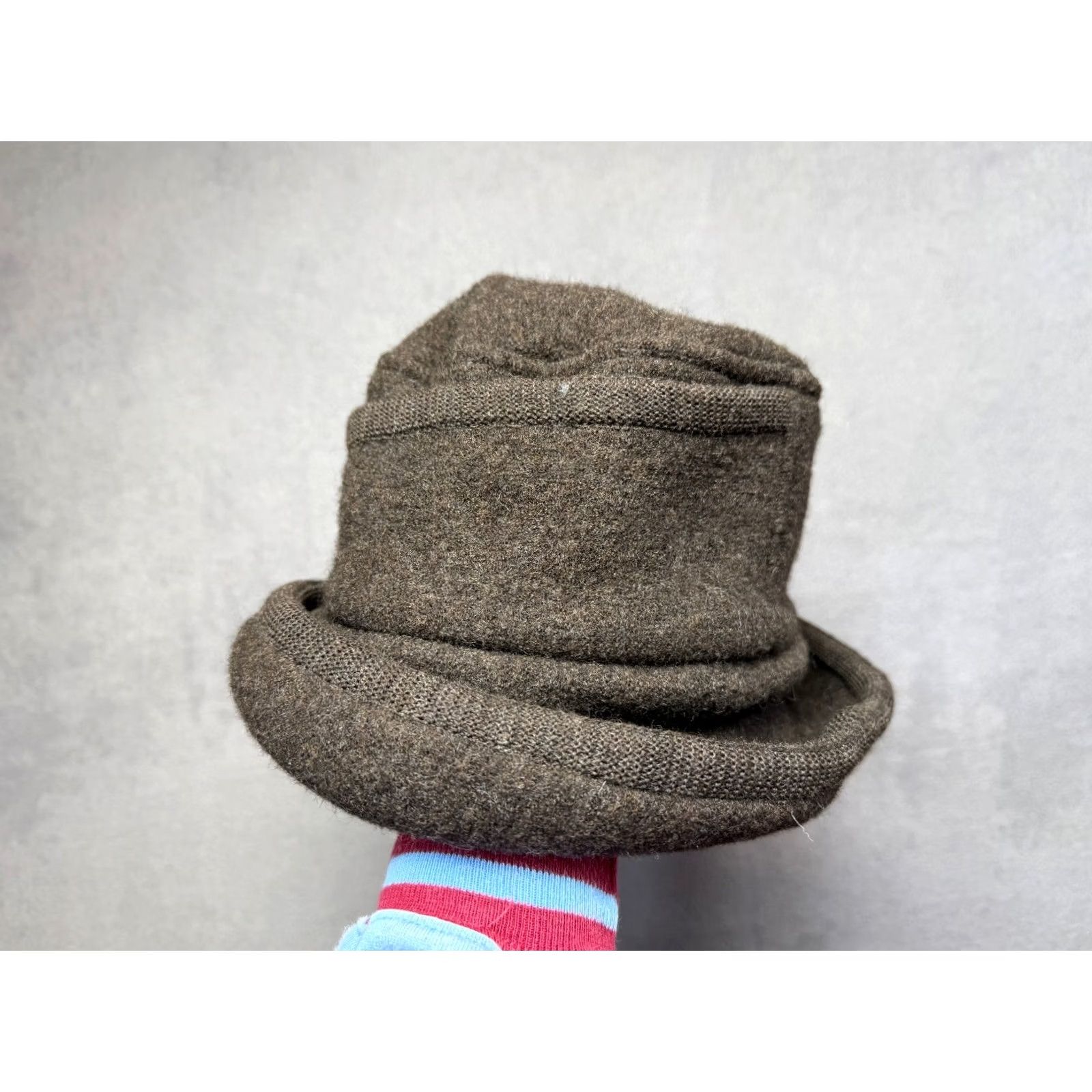 FRED Vitage Fred Bare Wool Bucket Hat England Brown One Size Women Hats Size ONE SIZE - 4 Thumbnail