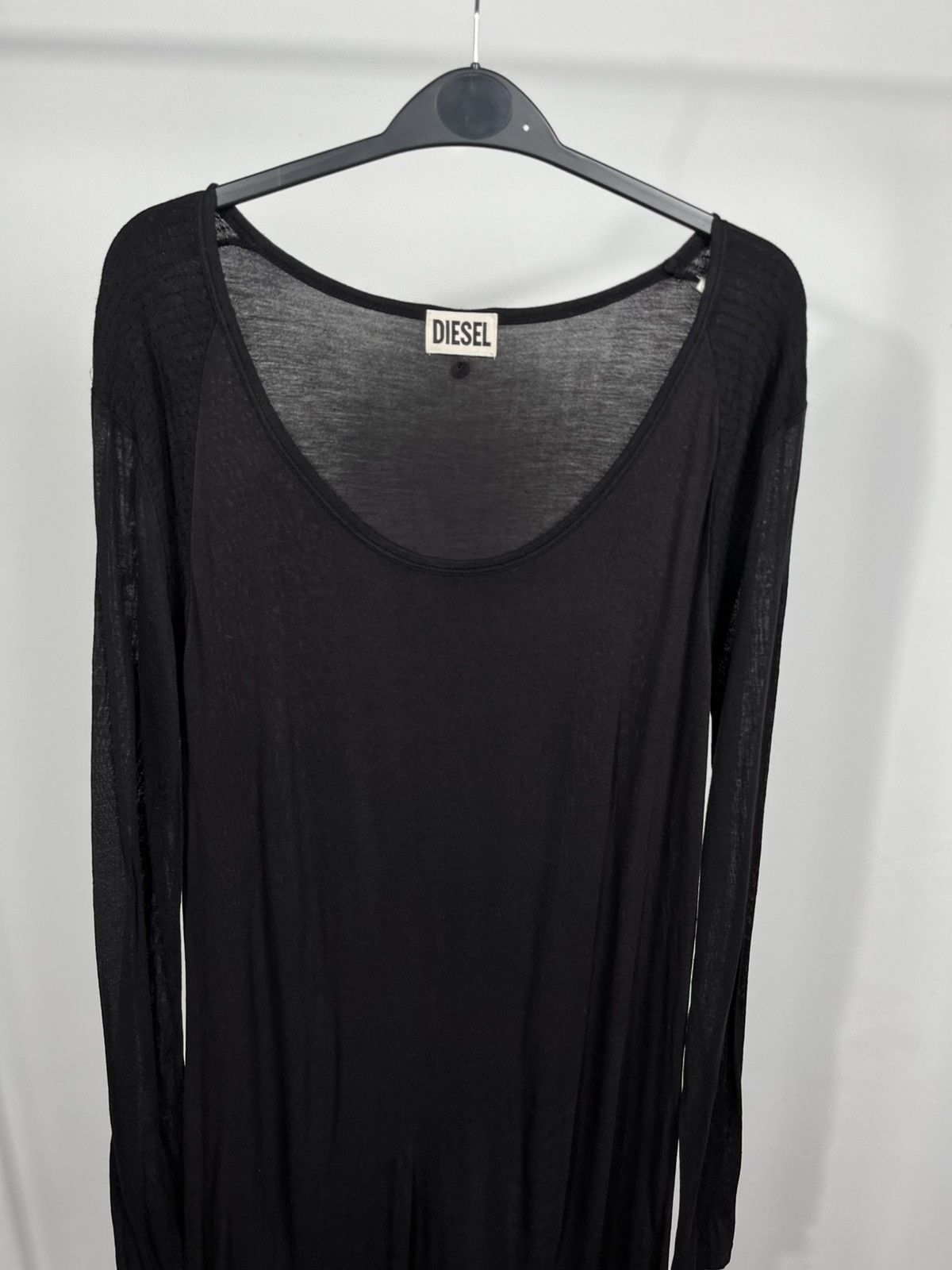 Diesel Diesel Black Long Dress Lightweight Viscose Minimal Size M Size M / US 6-8 / IT 42-44 - 2 Thumbnail