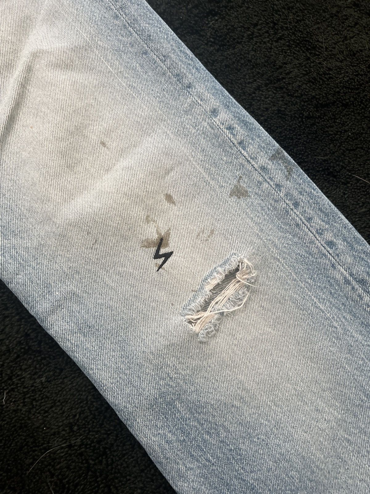 Undercover SS06 - Chuuut “T” Wahnfrieden Cargo Flare Denim Jeans Size US 30 / EU 46 - 5 Thumbnail