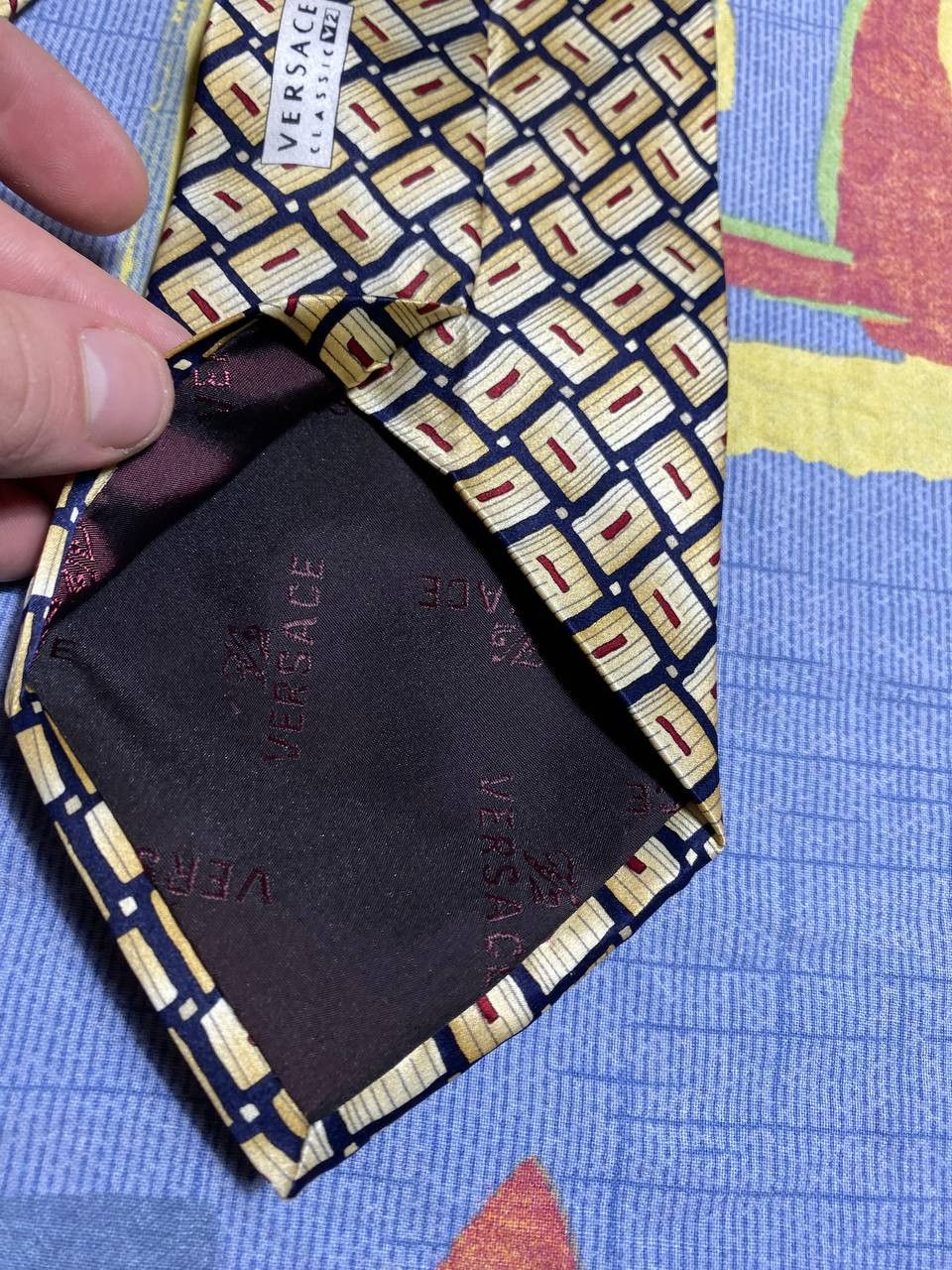 Versace Vintage Versace Silk Tie Size ONE SIZE - 3 Thumbnail