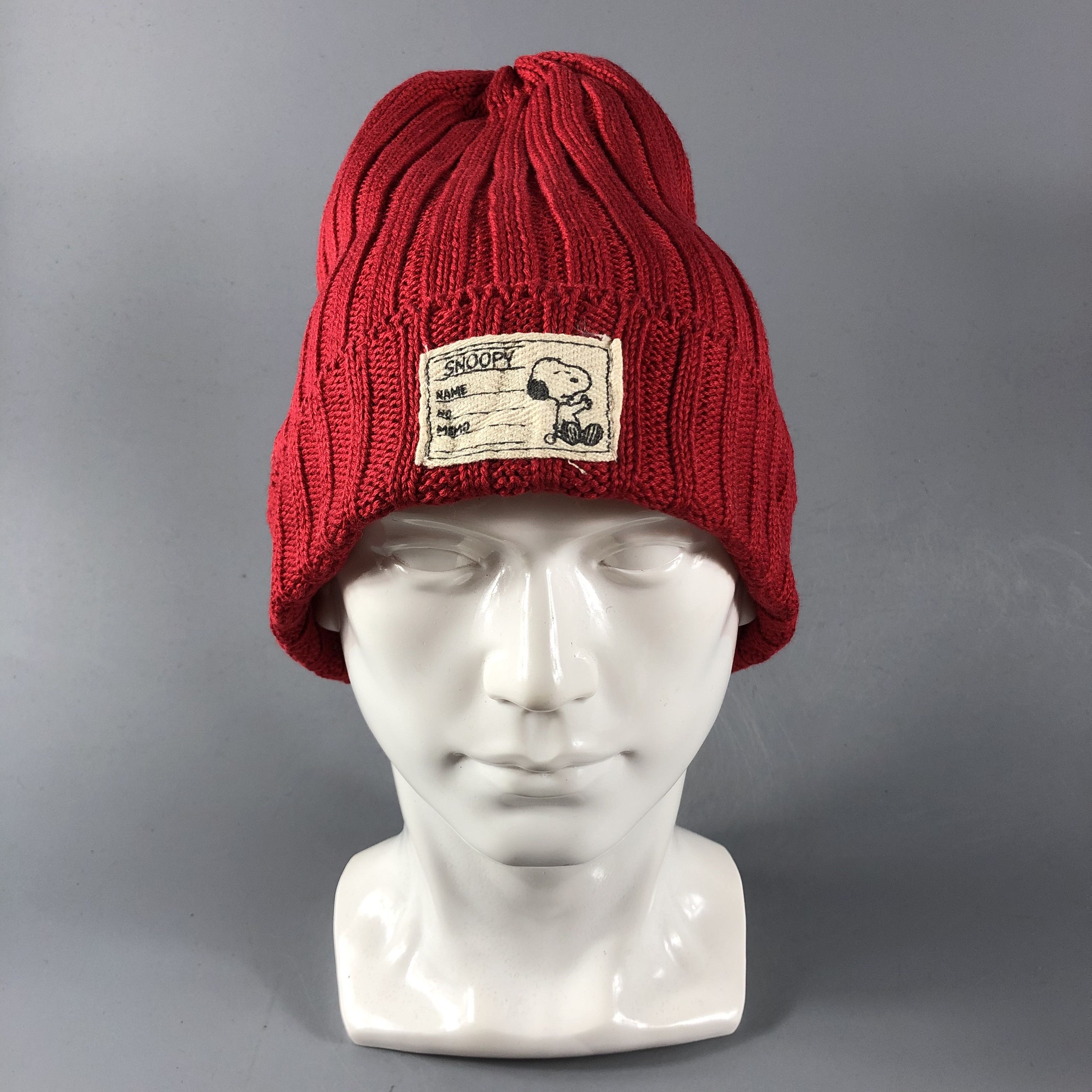 Vintage Snoopy Pleated Cotton Beanie Snowcap Snow Hat B651 Size ONE SIZE - 1 Thumbnail