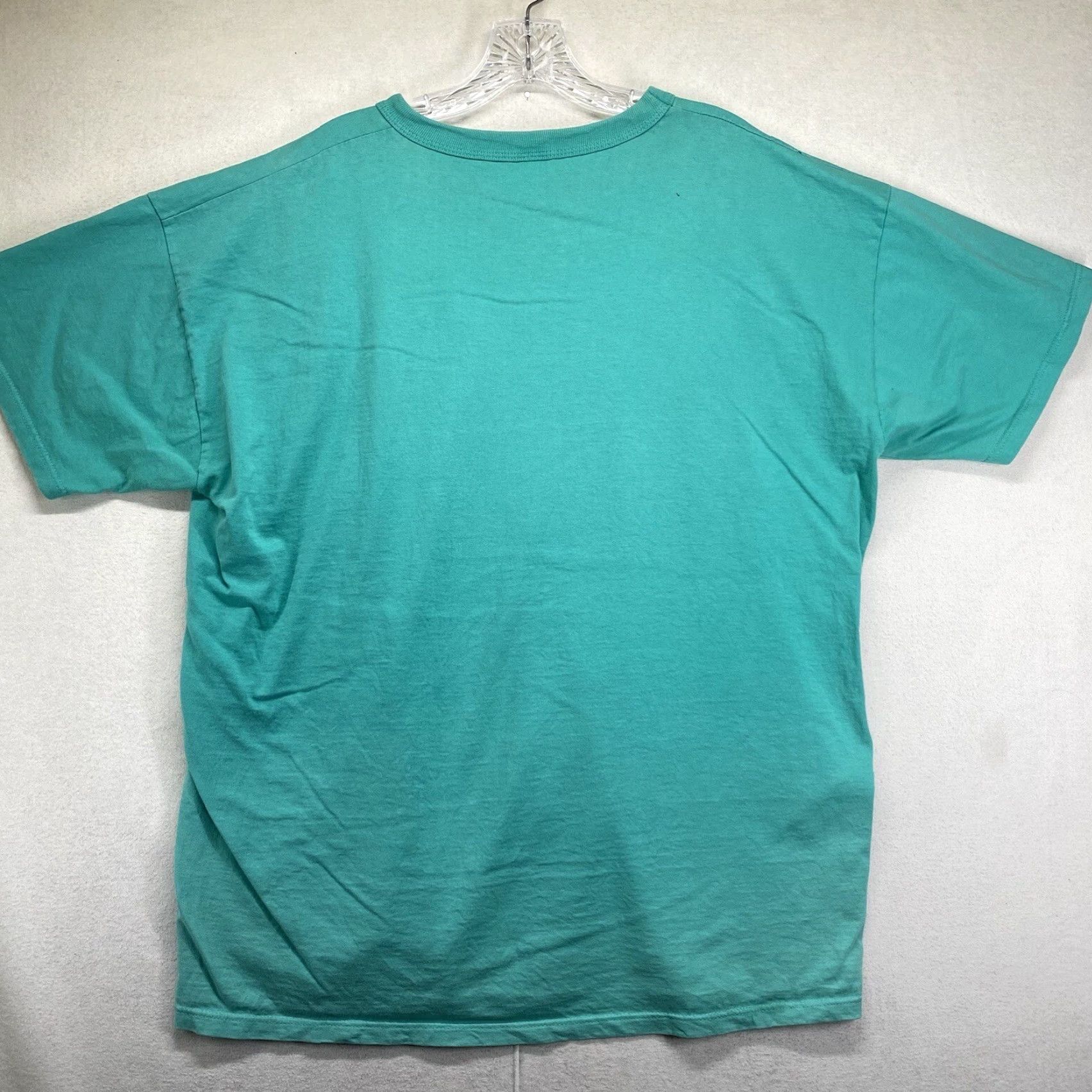 Russell Athletic VINTAGE Russell Athletic T-Shirt Large Teal Crew Neck 90s Men Size US L / EU 52-54 / 3 - 2 Thumbnail