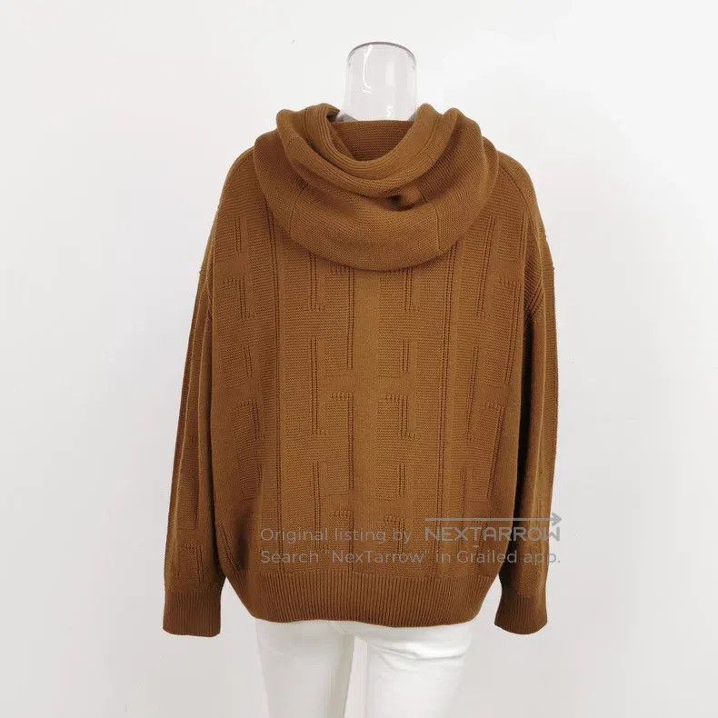 Hermes Hermes Wool Solid Color Hooded Sweater Size XS / US 0-2 / IT 36-38 - 4 Thumbnail