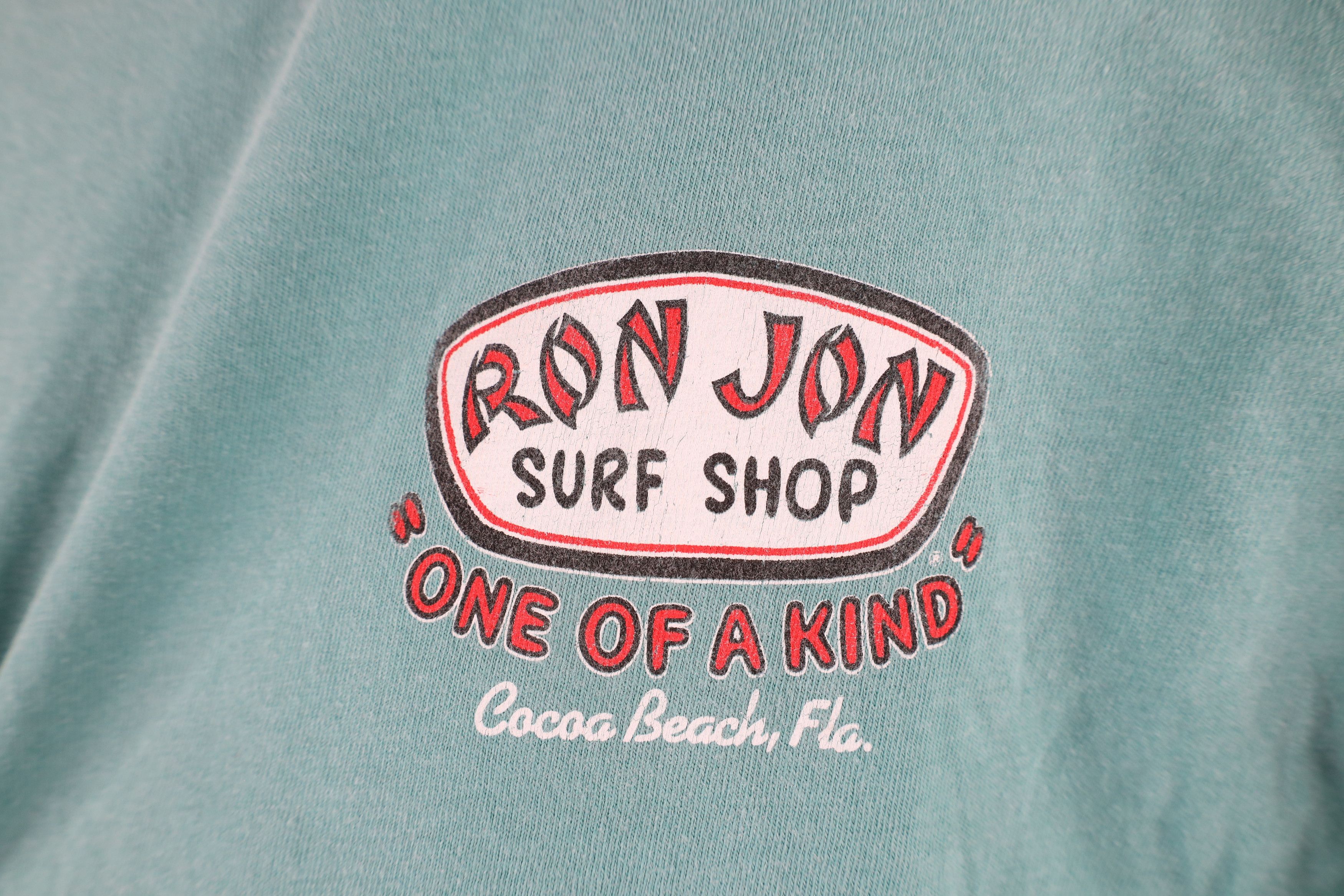 Vintage Vintage Ron Jon Surf Shop Spell Out Long Sleeve T-Shirt Teal Size US S / EU 44-46 / 1 - 4 Thumbnail