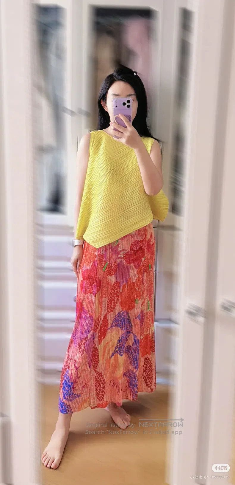 Issey Miyake Issey Miyake size:3 Pink Skirt Size 23" - 8 Thumbnail