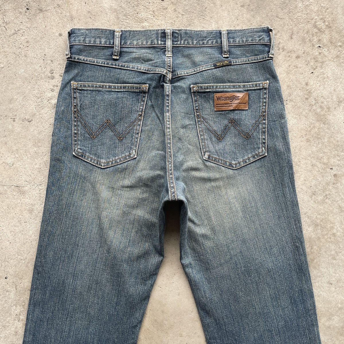 Jean × Vintage × Wrangler Vintage Faded Wrangler Denim Jeans Distressed Pamts W31 Size US 31 - 10 Thumbnail