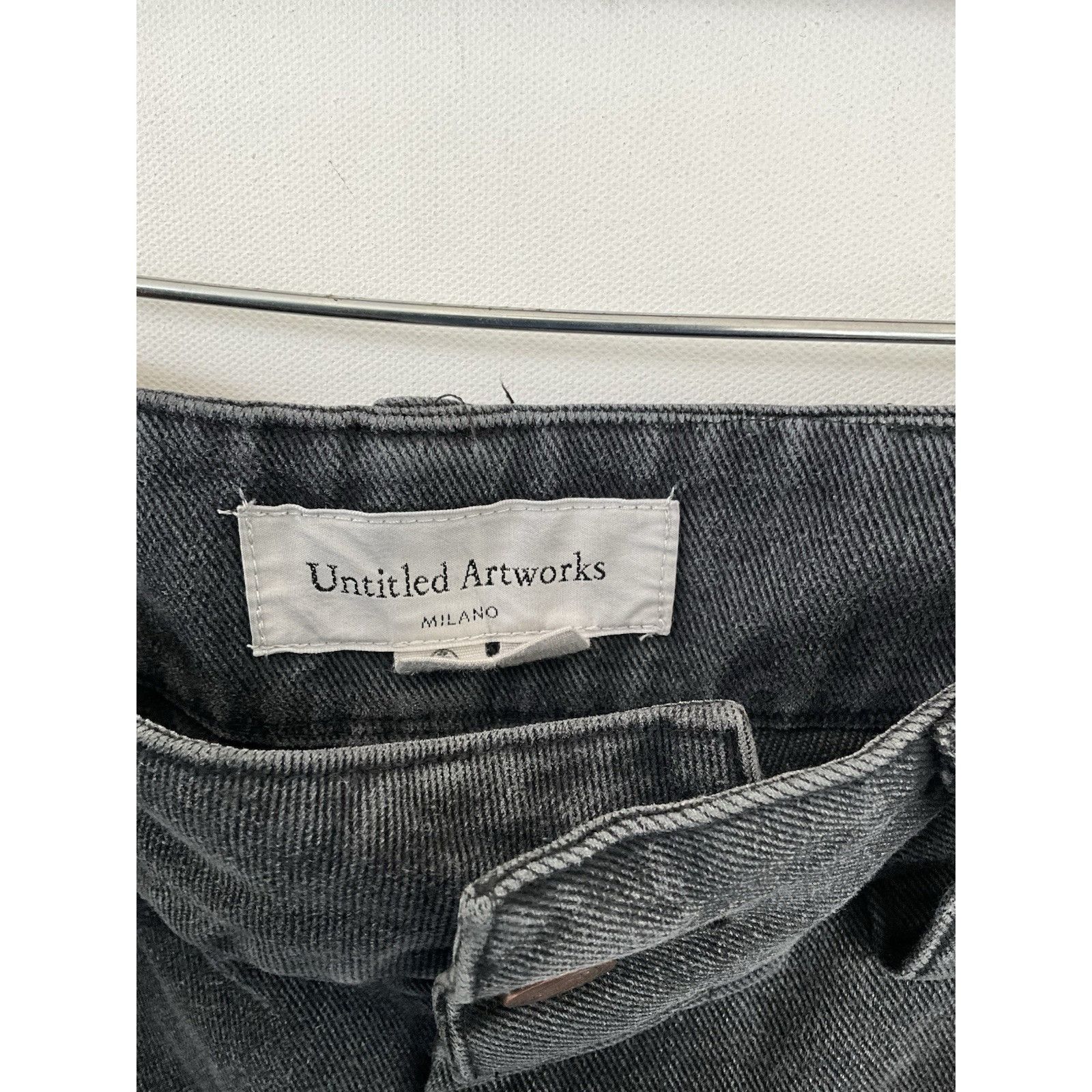 Untitled Artworks Untitled Artworks Black Cargo Jeans Wide Leg Utility Pants S Size US 30 / EU 46 - 6 Thumbnail
