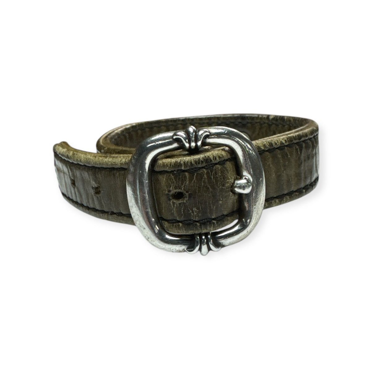 Chrome Hearts Gunslinger Camo Leather Bracelet Maltese Cross