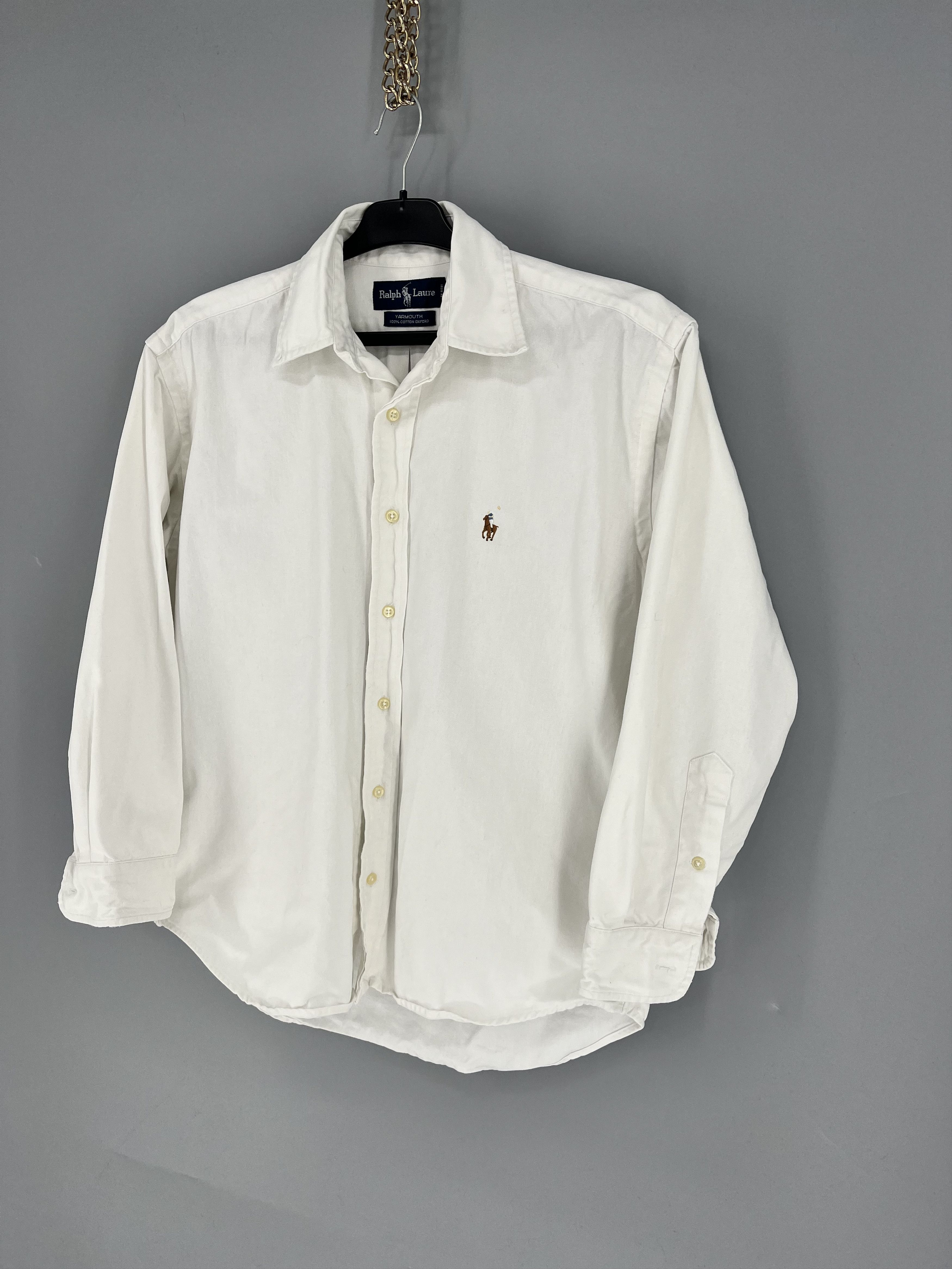 Polo Ralph Lauren Vintage White Shirt Polo Ralph Lauren Size S Rare Size US XS / EU 42 / 0 - 3 Thumbnail